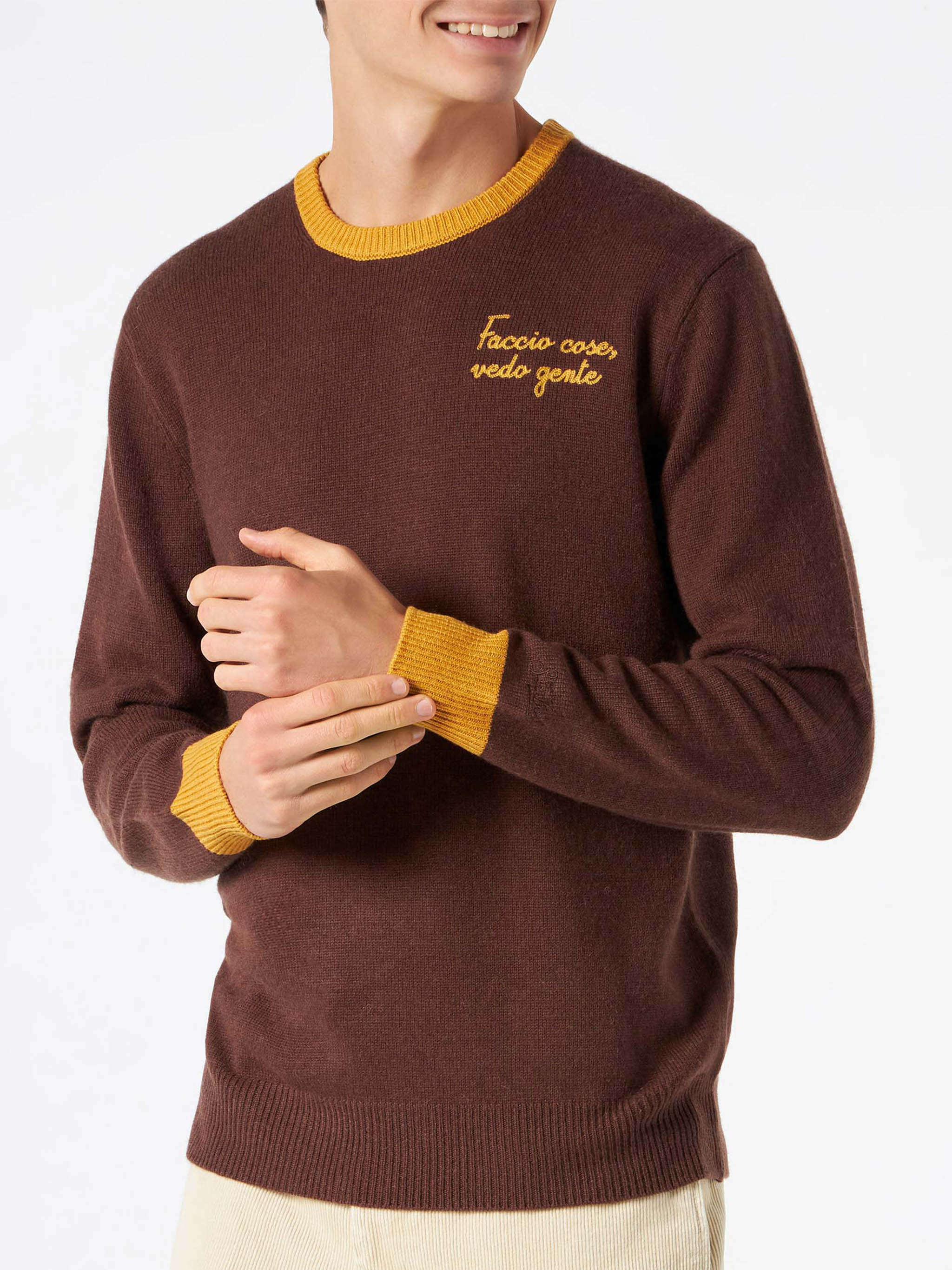 mc2-saint-barth-maglia-heron-ricamo-faccio-cose-vedo-gente-misto-cashmere image 2