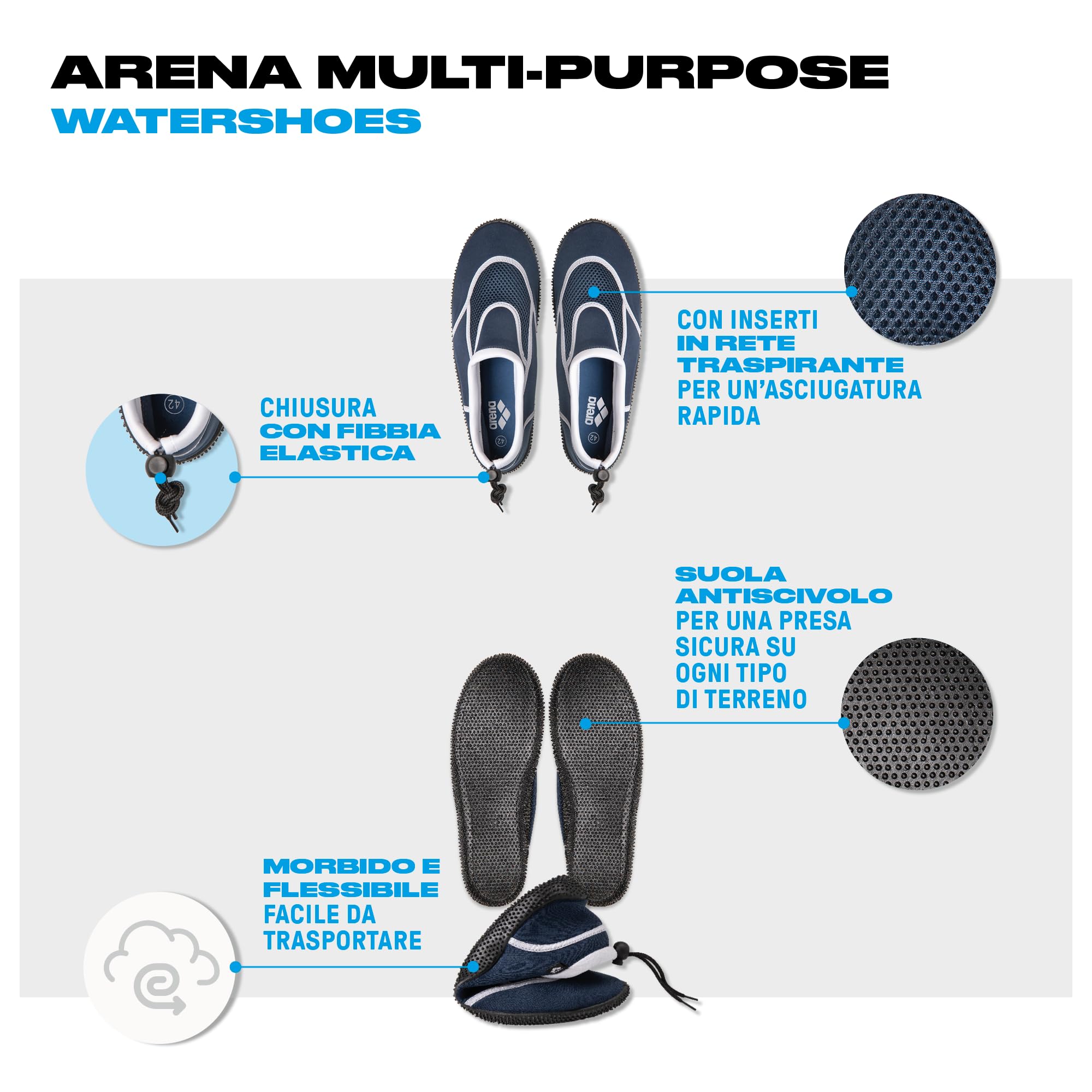 arena-scarpe-acquatiche-tte-multiuso-mare-e-piscina-uomo-donna image 5