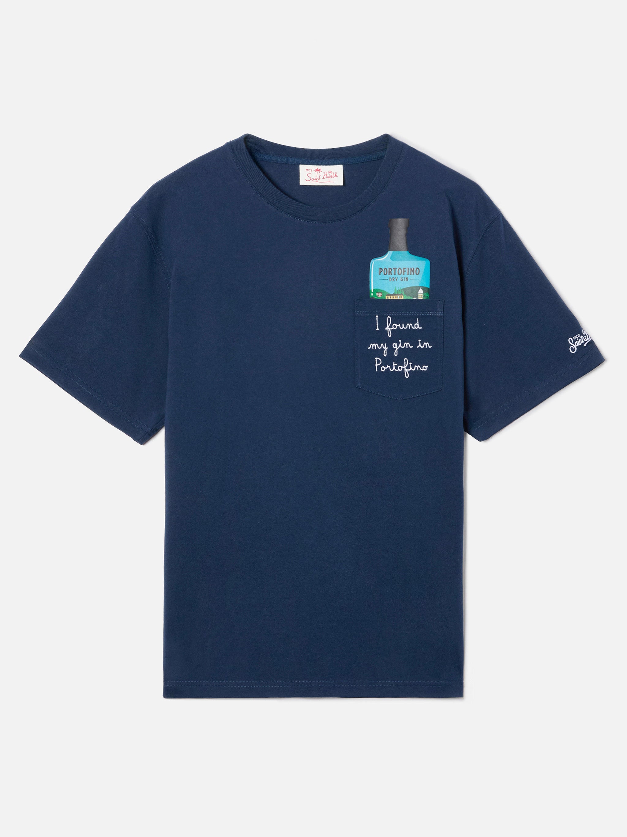 mc2-saint-barth-t-shirt-austin-uomo-blu-i-found-my-gin-in-portofino-special-edit image 5