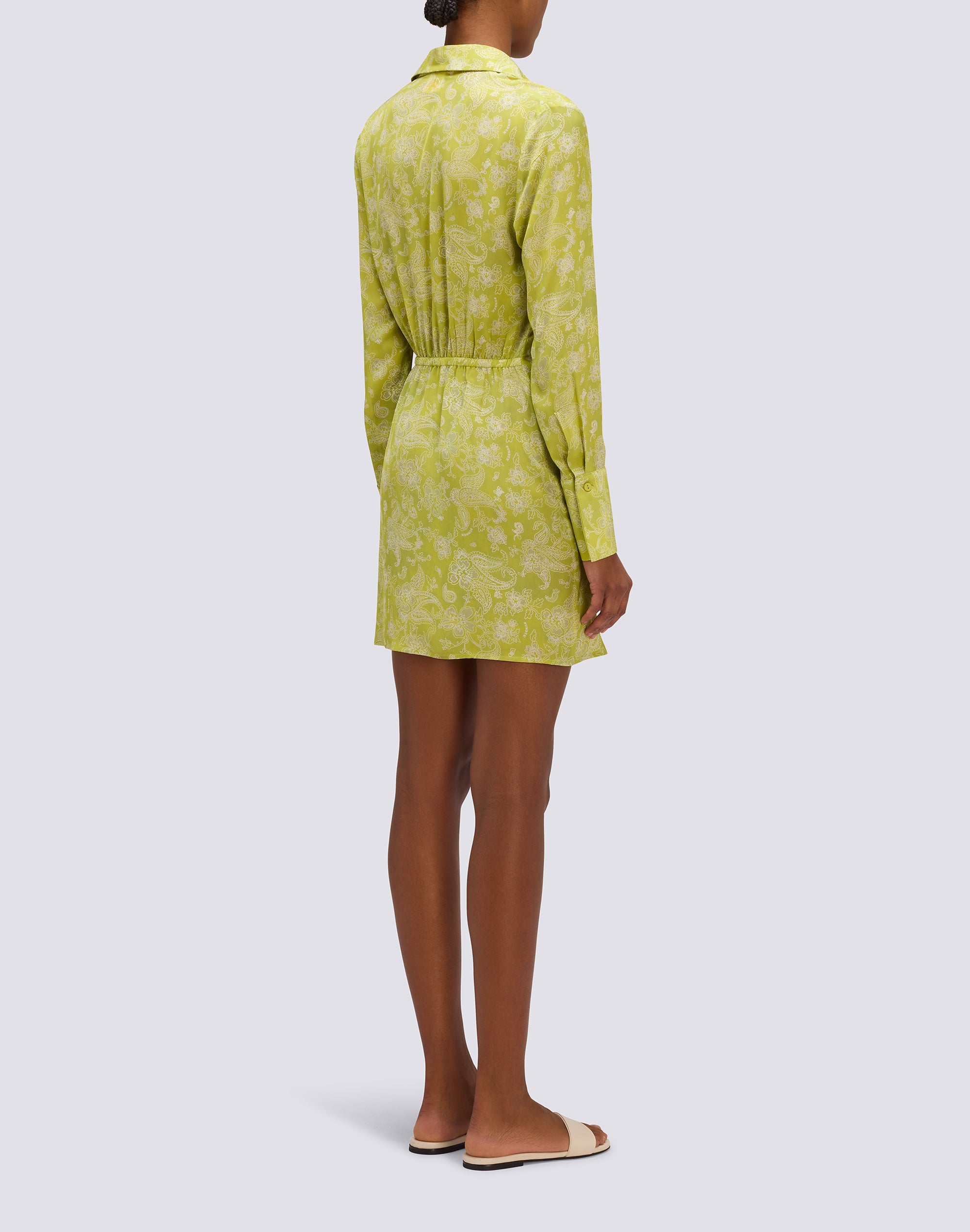 sundek-abito-camicia-donna-corto-viscosa-hibi-paisley-con-nodo image 2