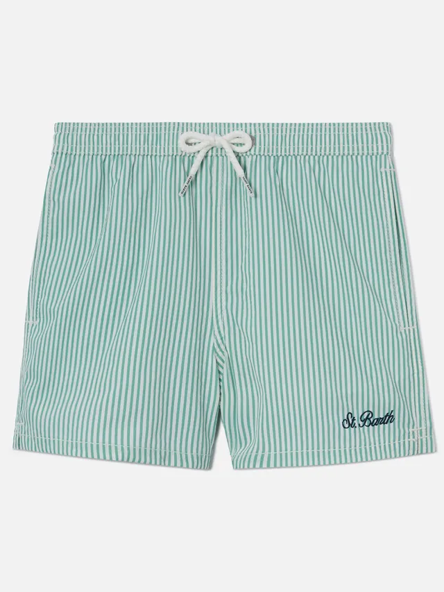 mc2-saint-barth-patmos-jr-costume-mare-bambino-a-righe-verde-menta-seersucker image 1