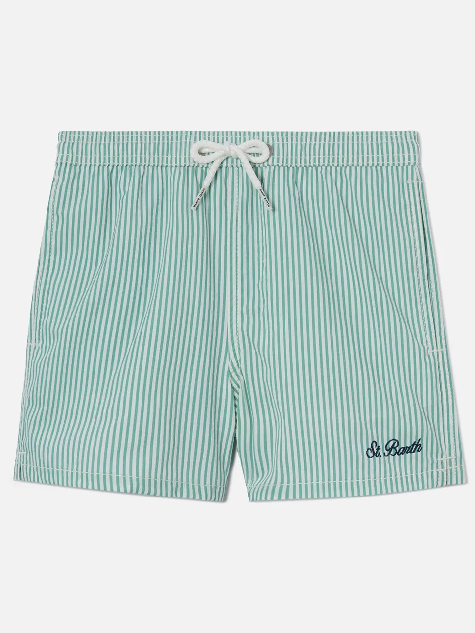 mc2-saint-barth-patmos-jr-costume-mare-bambino-a-righe-verde-menta-seersucker image 1