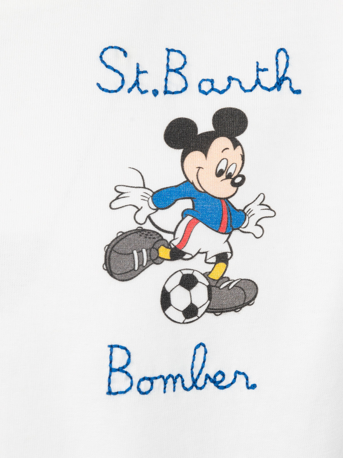 mc2-saint-barth-t-shirt-bambino-cameron-mickey-e-ricamo-st-barth-bomber-disney-s image 2