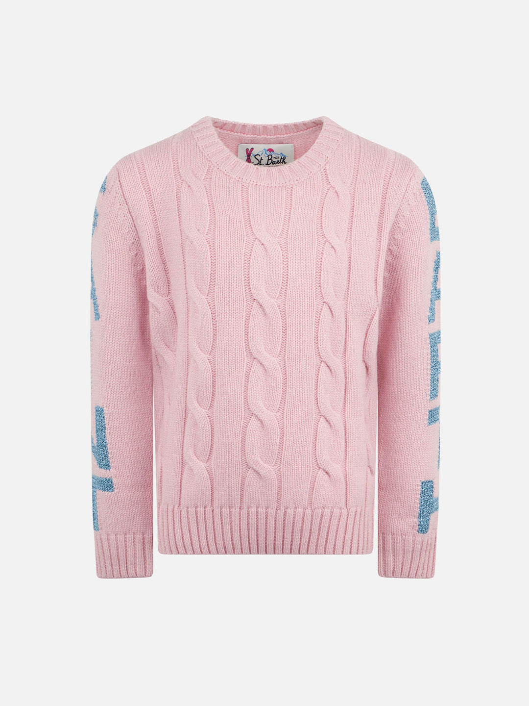 mc2-saint-barth-maglia-bambina-rosa-intrecciata-saint-barth-lurex image 1