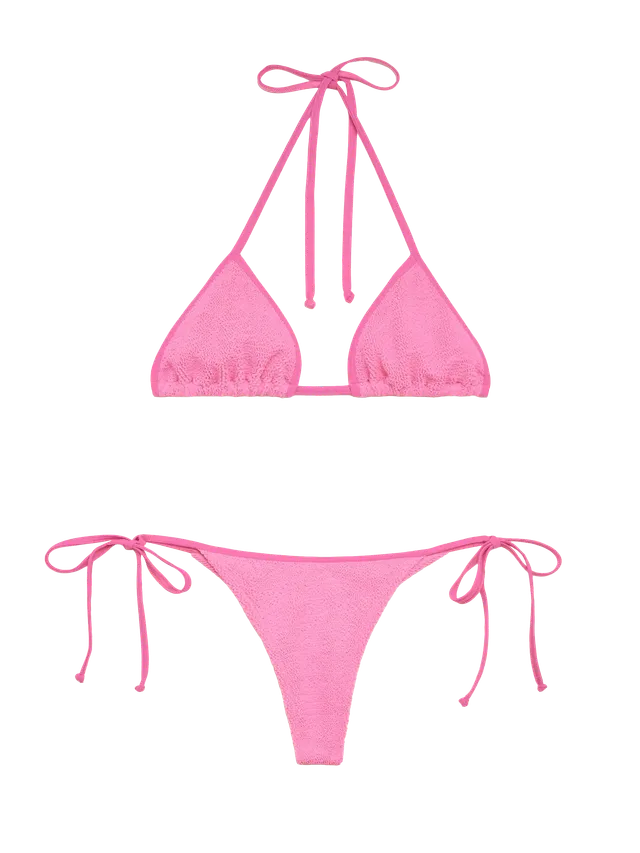 mc2-saint-barth-leah-norah-bikini-triangolo-crinkle-rosa image 1