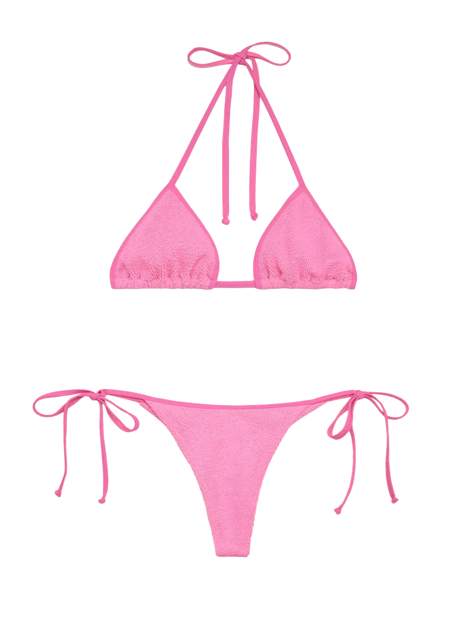 mc2-saint-barth-leah-norah-bikini-triangolo-crinkle-rosa image 1