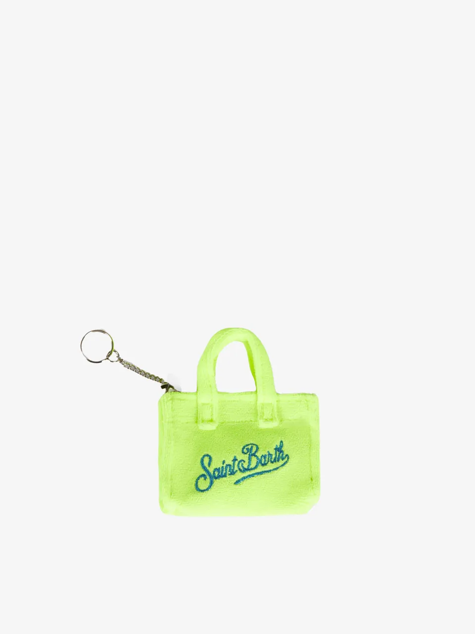 mc2-saint-barth-portachiavi-micro-borsa-spugna-giallo-fluo image 1