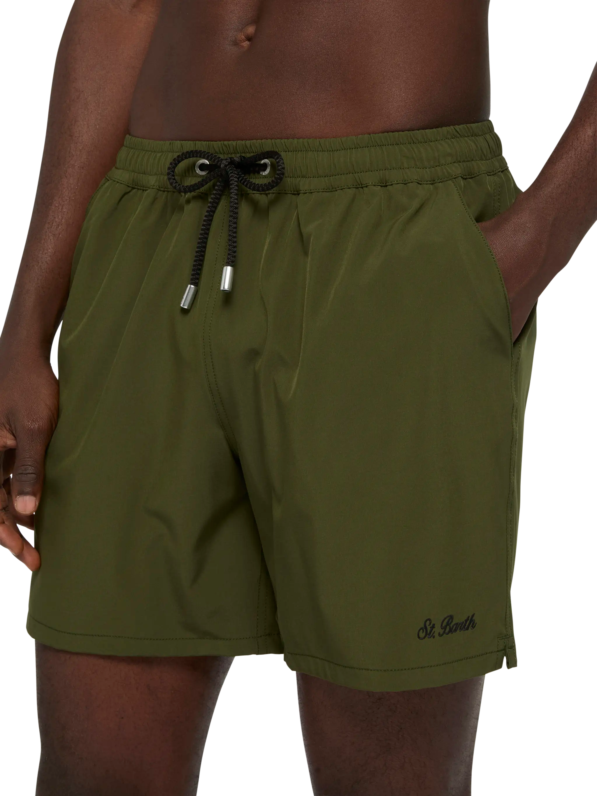 mc2-saint-barth-comfort-costume-mare-uomo-verde-militare-con-ricamo-st-barth image 4