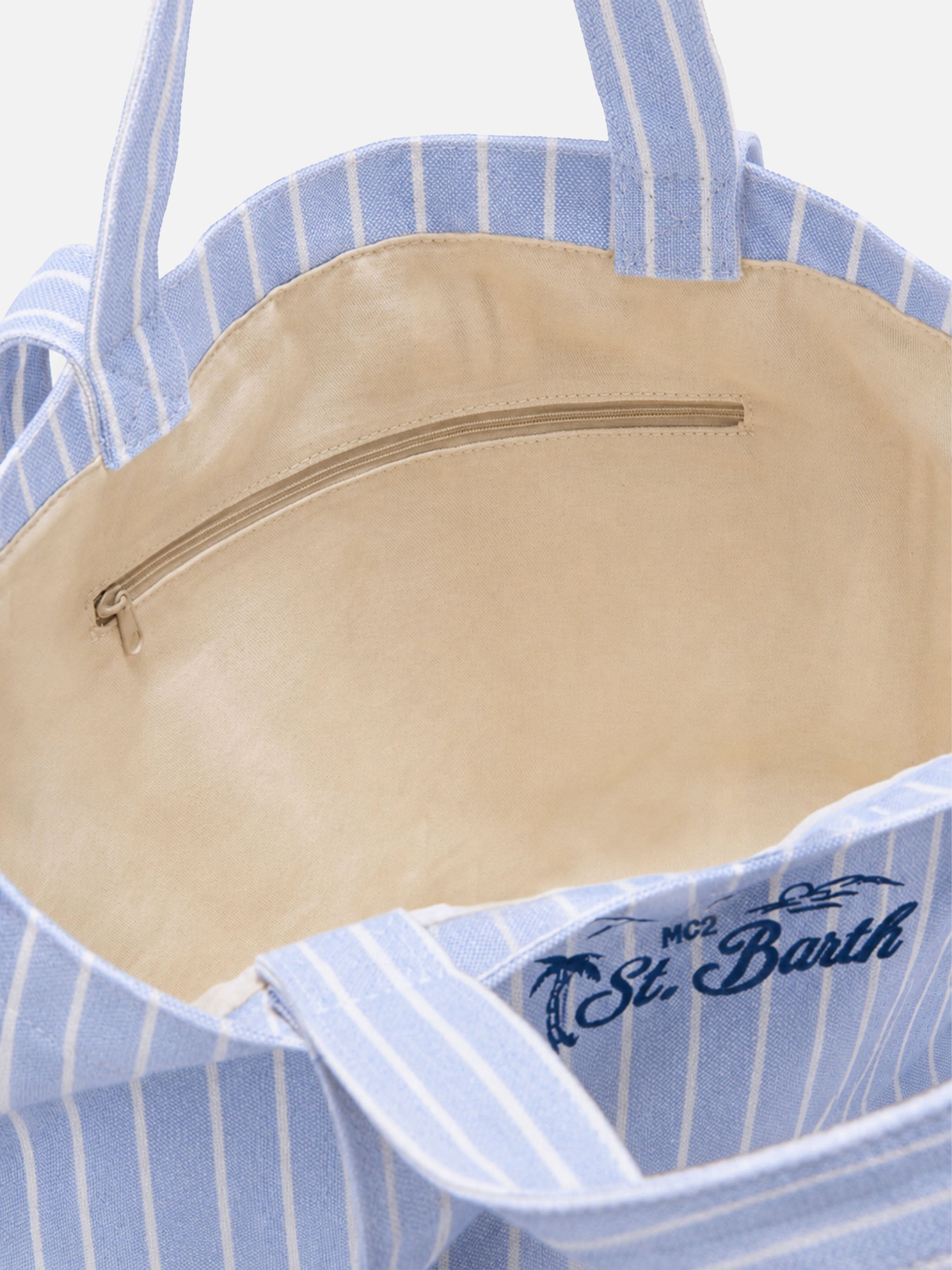 mc2-saint-barth-borsa-tote-essential-beach-in-cotone-a-righe-azzurre-e-bianche-m image 4