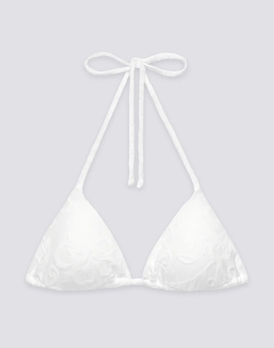 sundek-jennifer-top-bikini-a-triangolo-in-spugna-jacquard-hibiscus image 1