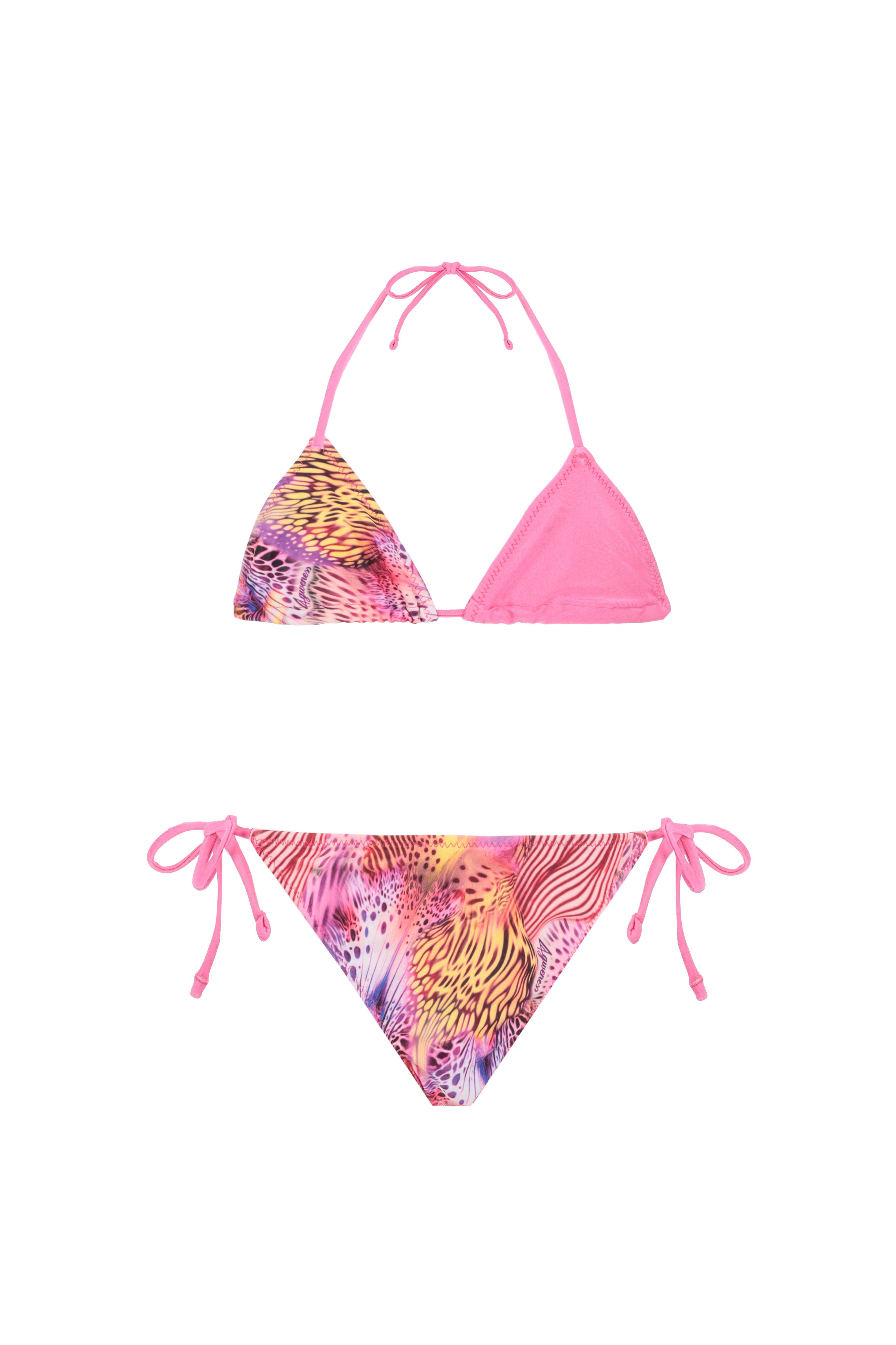 4giveness-bikini-triangolo-pink-butterfly-costume-mare-bimba image 1