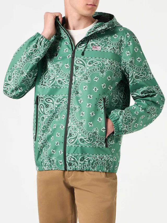 giacca-antivento-kauris-mc2-saint-barth-fantasia-bandana-verde-militare image 1