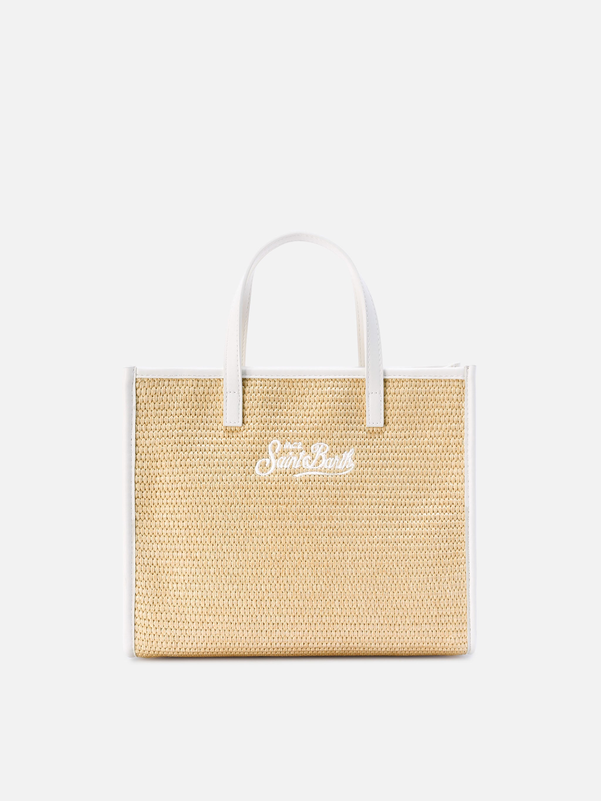 mc2-saint-barth-borsa-vivian-medium-in-tessuto-effetto-paglia-con-logo-bianco-ri image 4