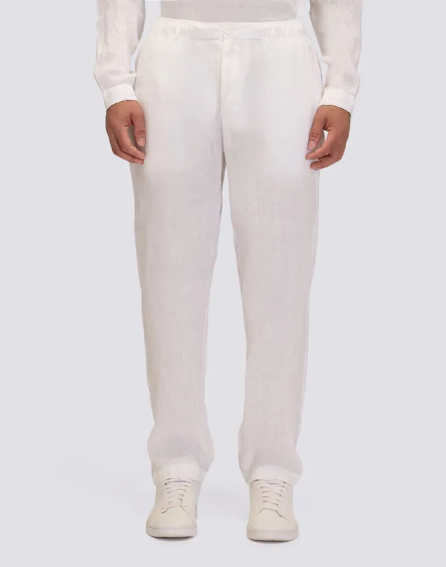 sundek-pantaloni-lunghi-uomo-semi-elasticizzati-in-lino image 1