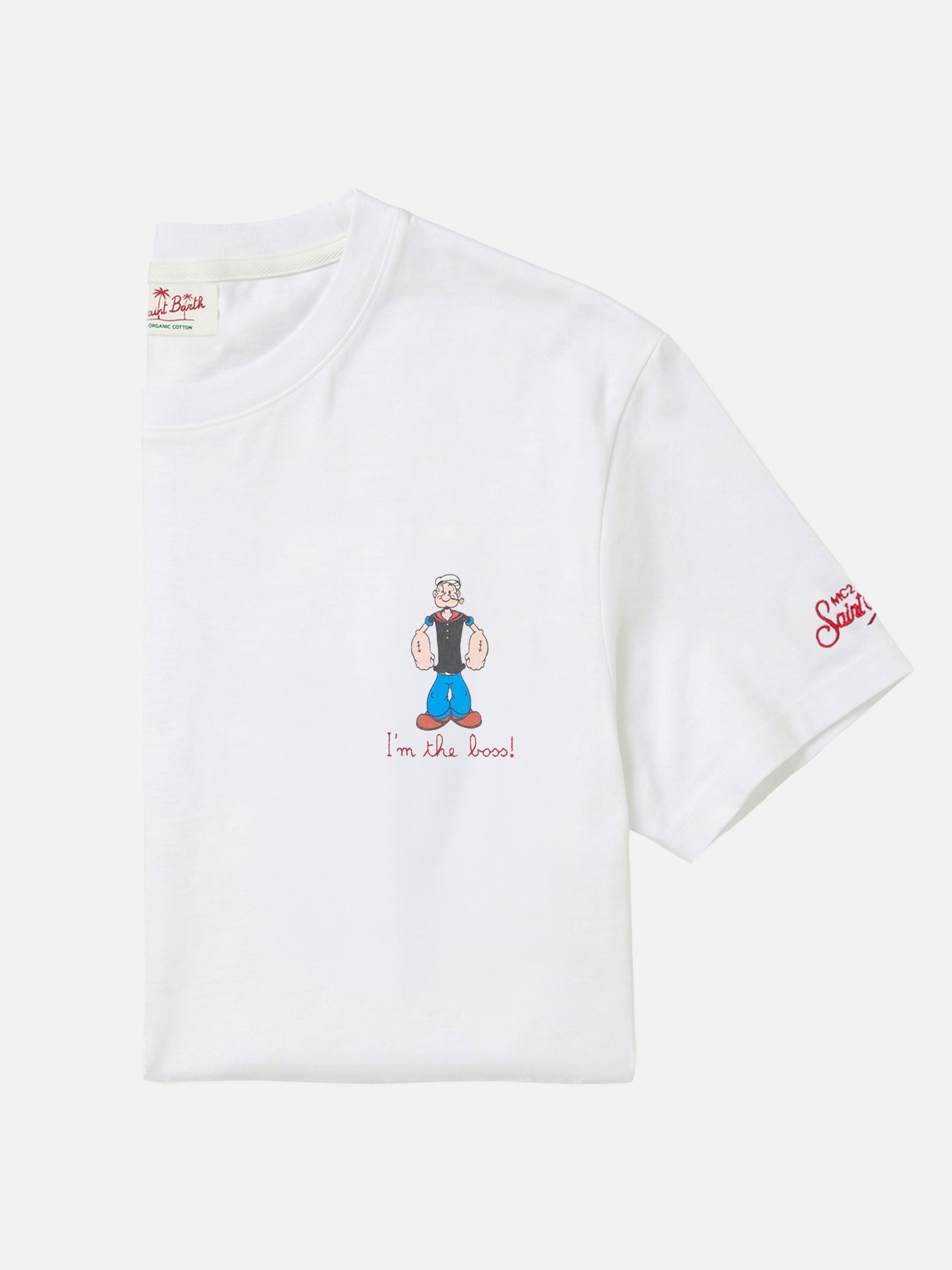 mc2-saint-barth-t-shirt-portofino-uomo-bianca-i-m-the-boss-popeye-special-editio image 1