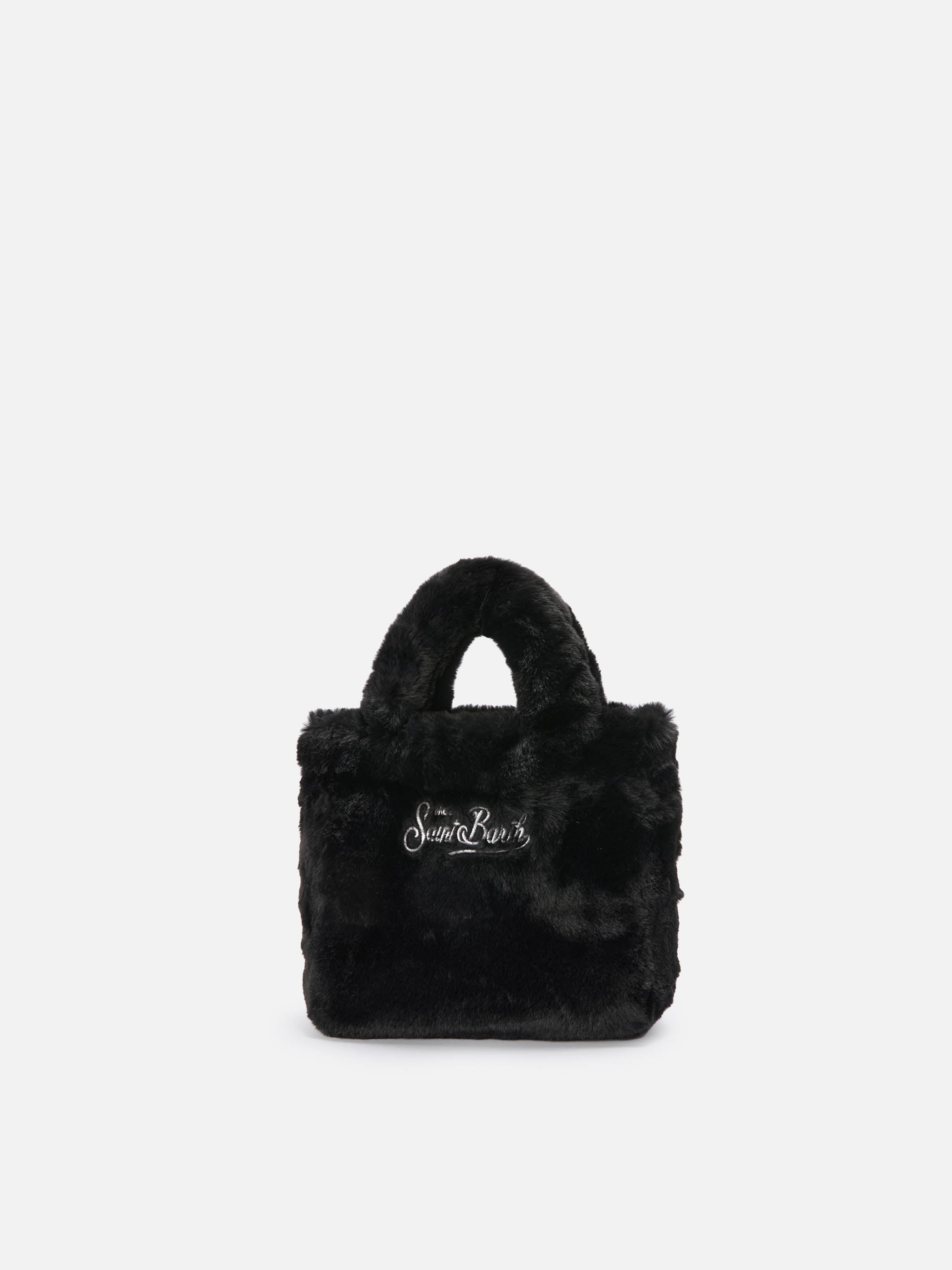 mc2-saint-barth-vanity-mini-soft-borsa-a-mano-in-faux-fur-nero-20x19x10-cm image 4