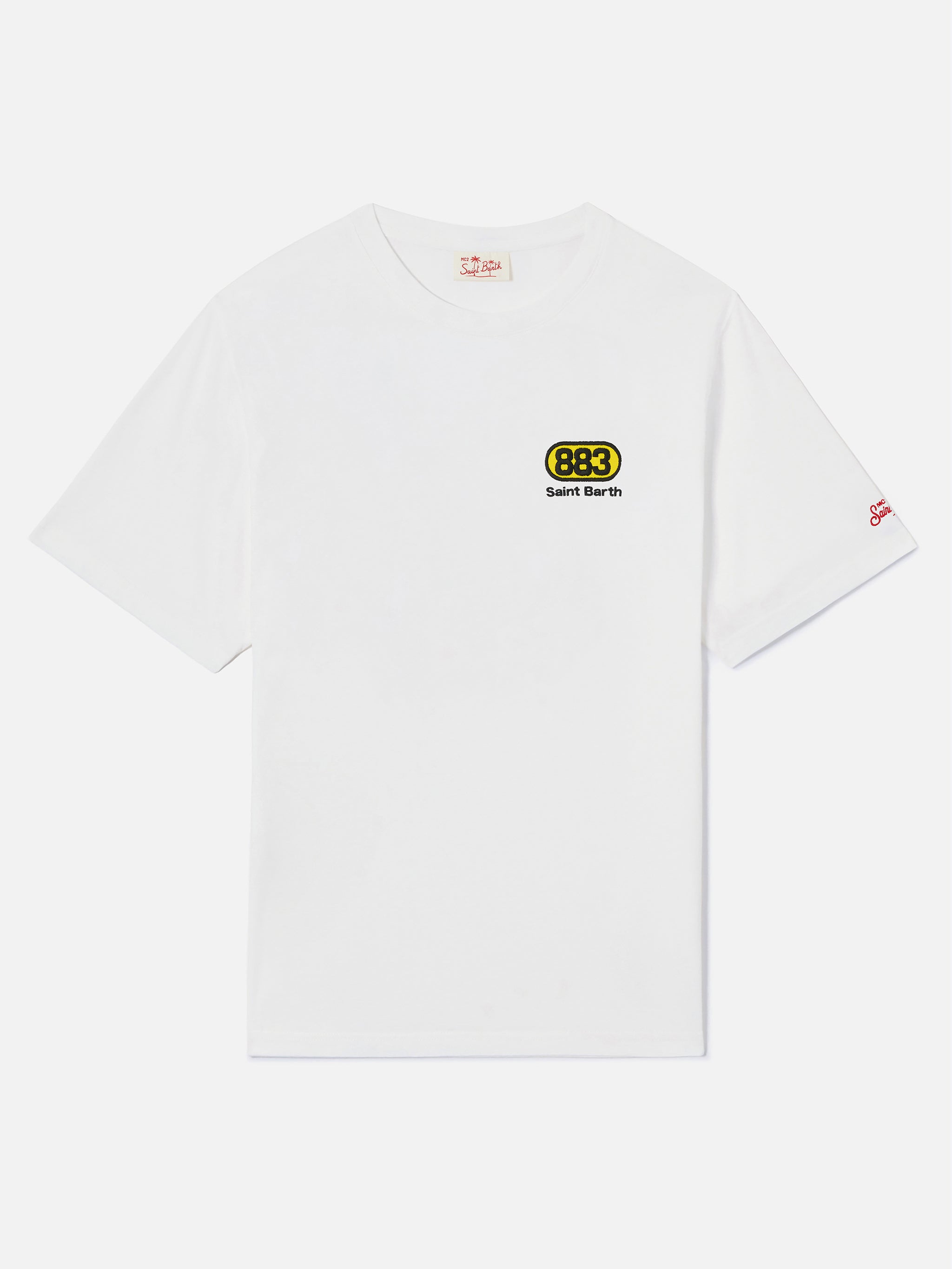 mc2-saint-barth-t-shirt-portland-883-special-edition-bianca-con-grafica-hanno-uc image 5