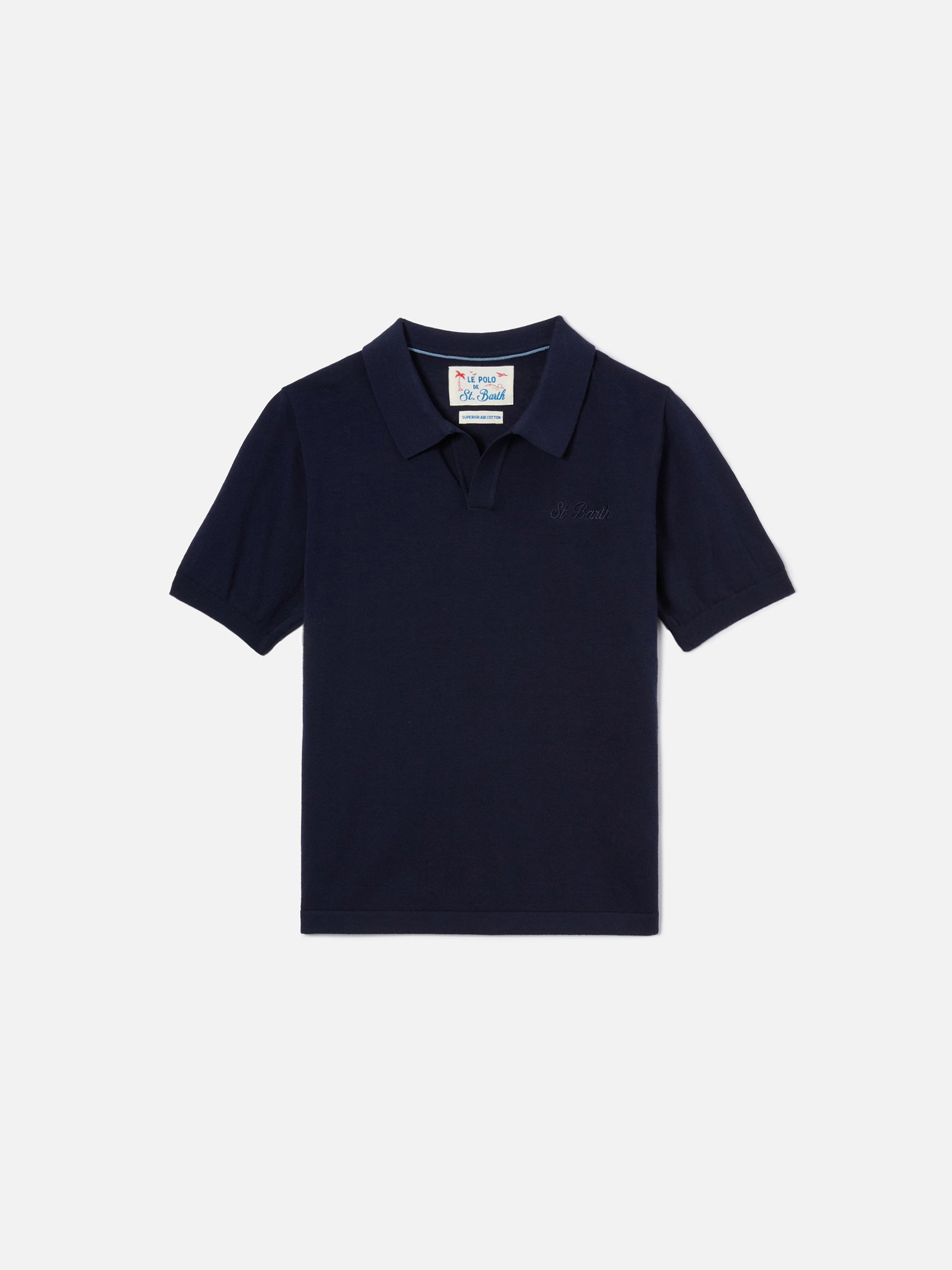 mc2-saint-barth-sloan-jr-polo-bambino-cotone-blu-navy image 1