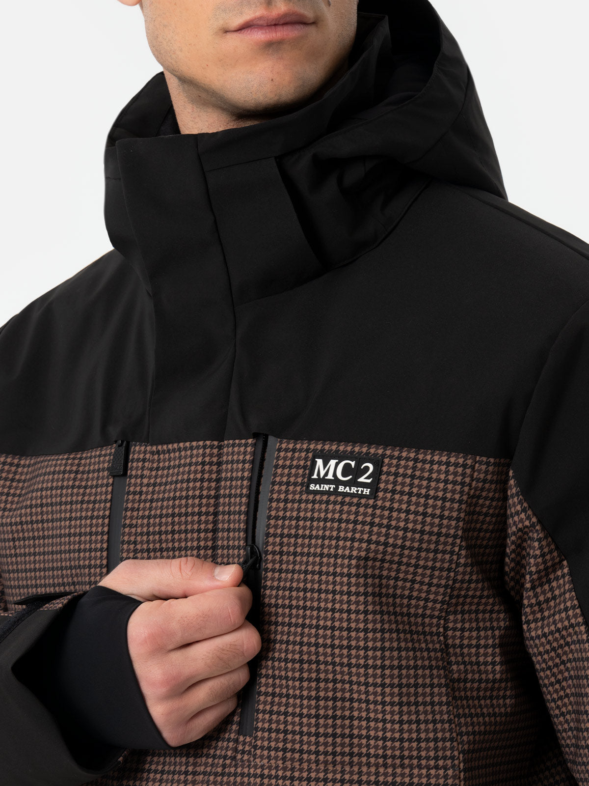 mc2-saint-barth-greatscott-giacca-tecnica-pied-de-poule-con-tecnologia-recco image 4
