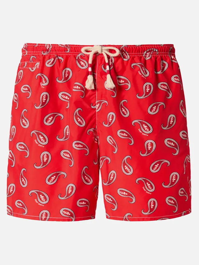 mc2-saint-barth-caprese-costume-mare-uomo-media-lunghezza-stampa-paisley-rossa image 1