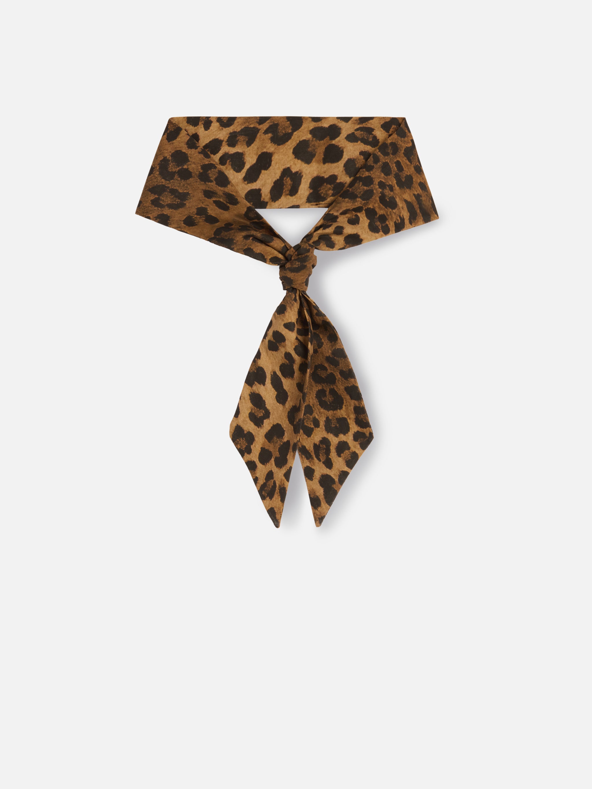mc2-saint-barth-band-fod0003-foulard-cotone-leopardato-marrone-nero-86x5-cm image 2