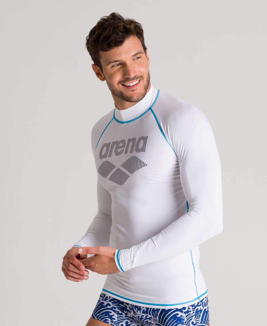 arena-rash-maglietta-uv-uomo-manica-lunga-bianco-s image 2