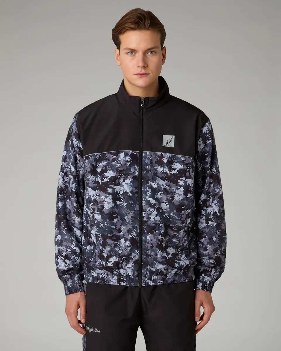australian-digital-track-jacket-giacca-nera-water-resistant image 1