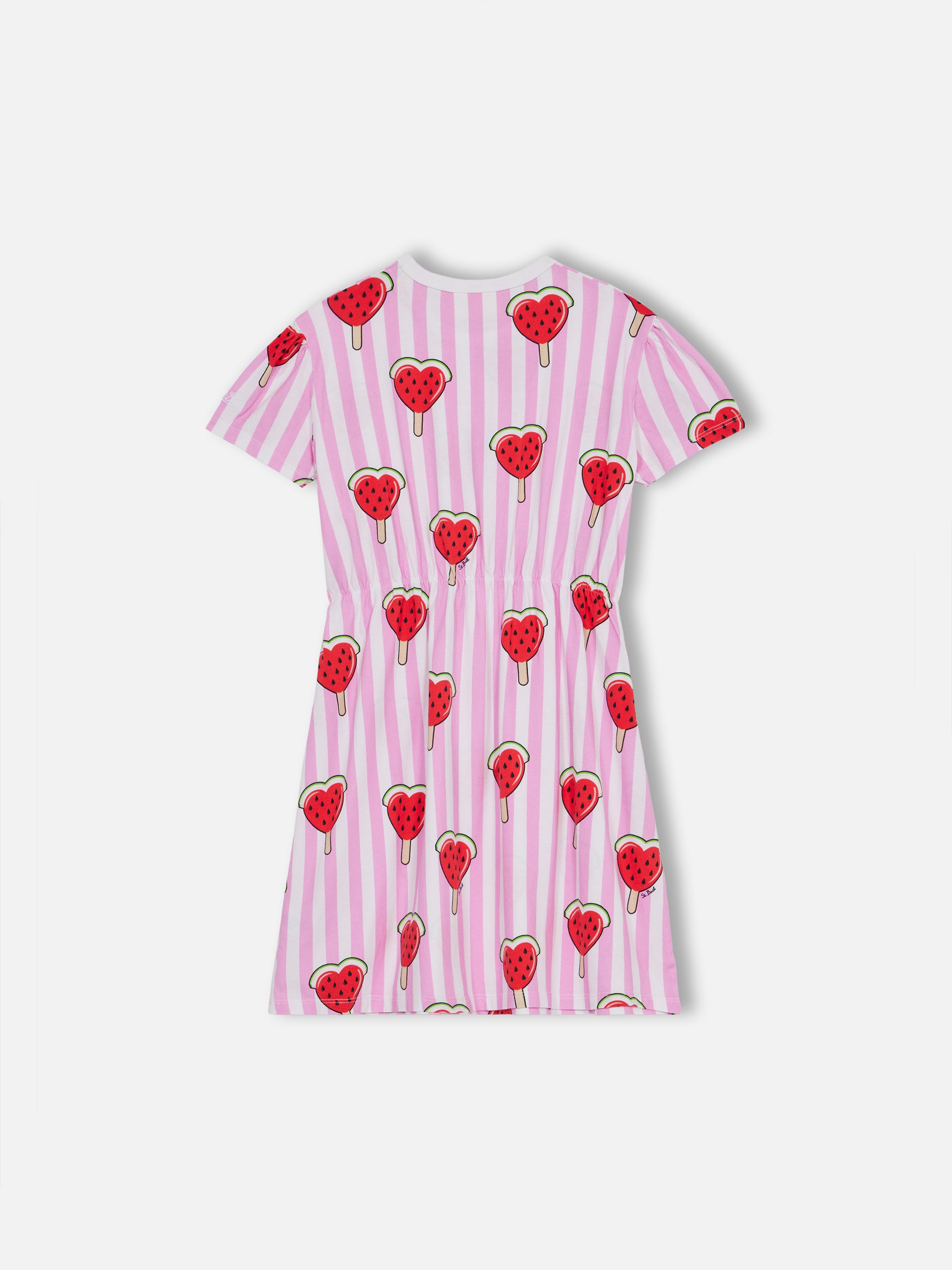 mc2-saint-barth-leila-abito-in-jersey-di-cotone-da-bambina-stampa-anguria-rosa image 2