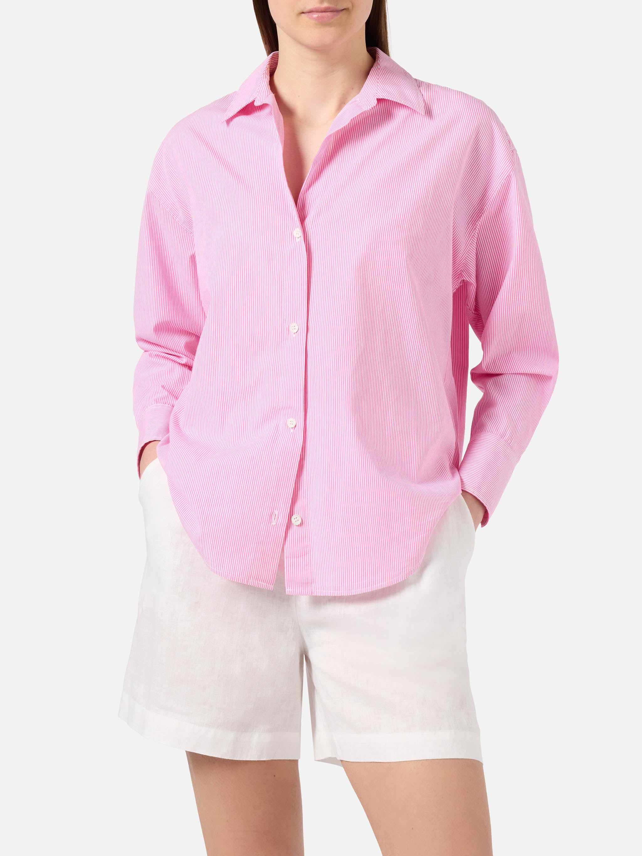 mc2-saint-barth-cristal-camicia-donna-in-cotone-a-righe-rosa-meet-me-in-saint-ba image 1