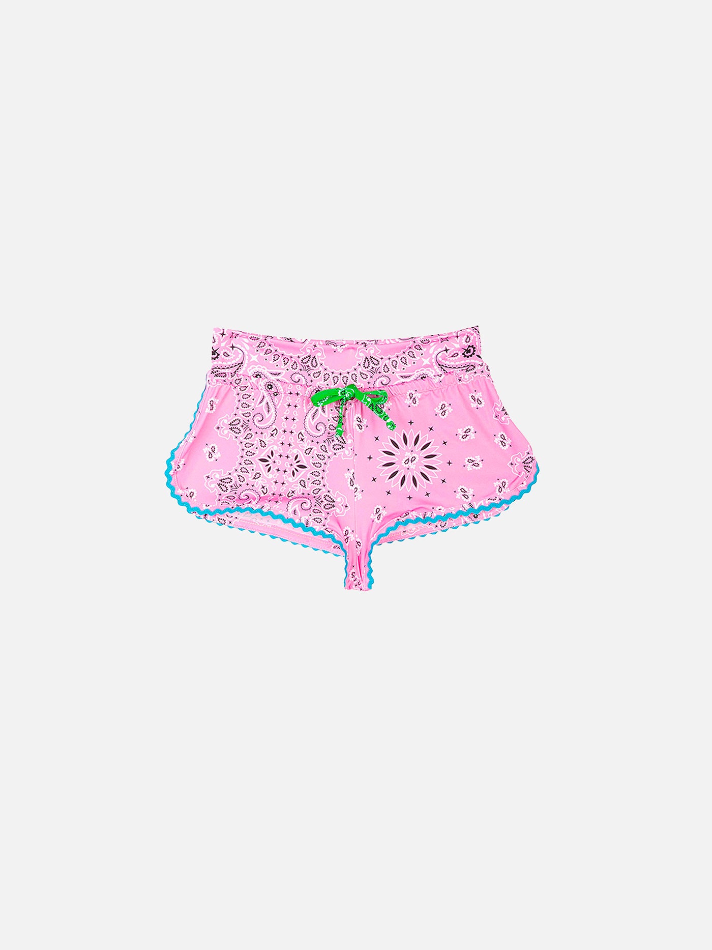 mc2-saint-barth-pantaloncini-da-spiaggia-da-bambina-stampa-bandana-rosa image 1