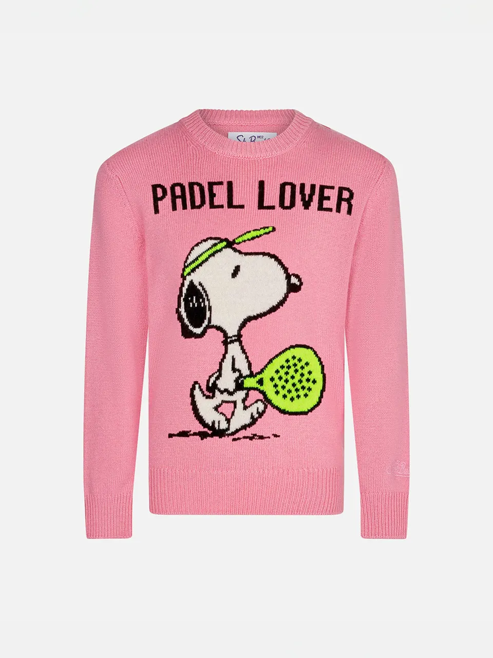 mc2-saint-barth-maglione-bimba-girocollo-jacquard-snoopy-padel-peanuts-edizione- image 1