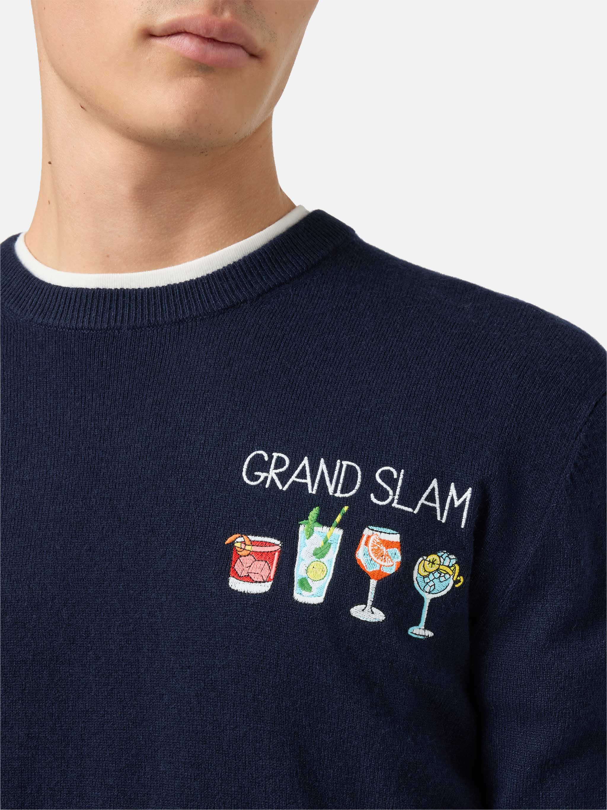 mc2-saint-barth-heron-light-maglione-uomo-blu-grand-slam-cashmere image 1