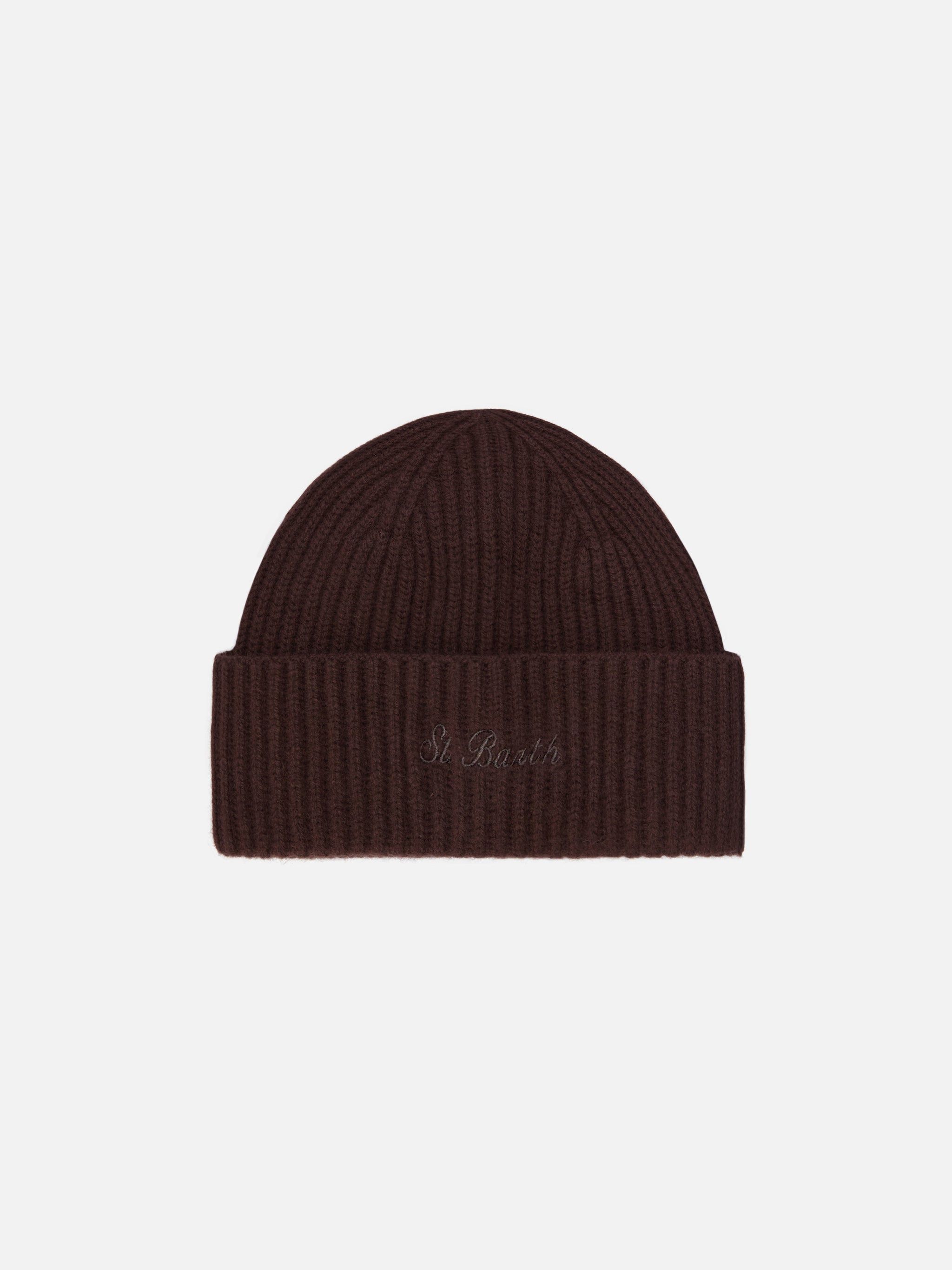 mc2-saint-barth-berretto-moss-unisex-marrone-in-100-lana image 1