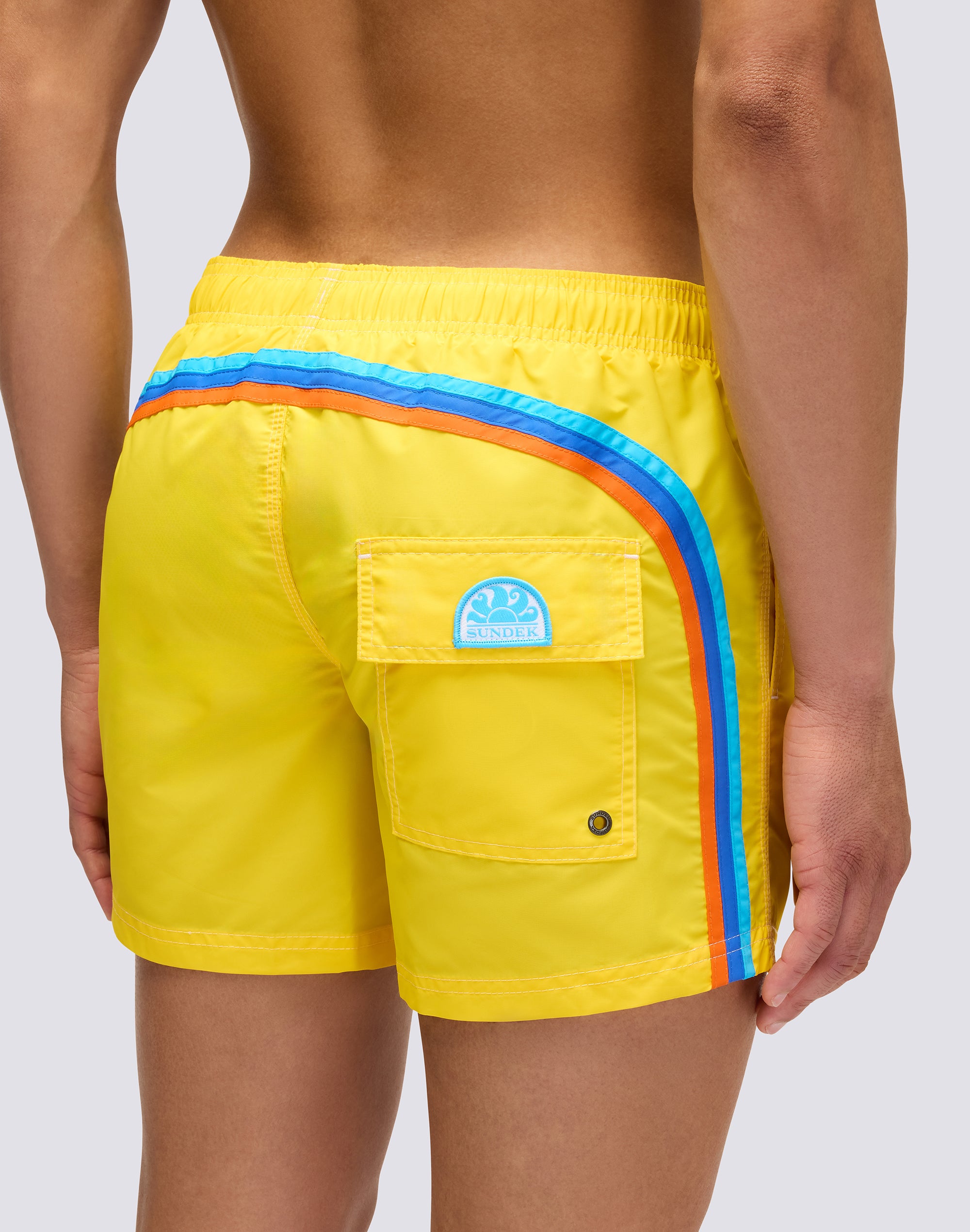 sundek-iconic-taffeta-pelo-beach-french-bulldog-costume-corto-a-pantaloncino-uom image 3