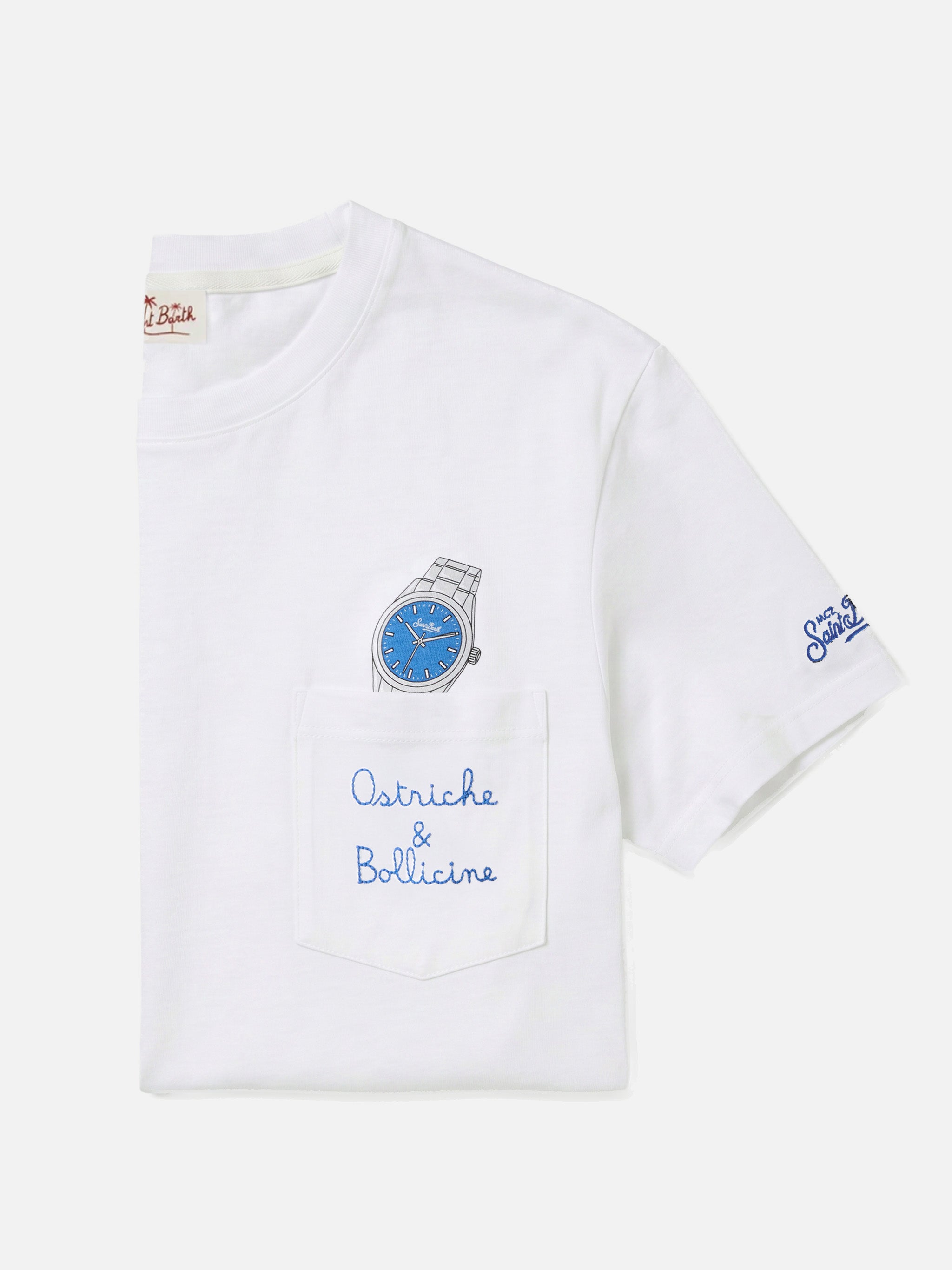 mc2-saint-barth-t-shirt-austin-bianca-in-puro-cotone-con-taschino-orologio-e-ric image 1