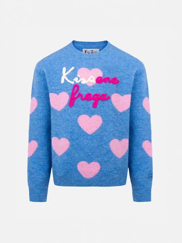 mc2-saint-barth-princess-prc0005-maglione-girocollo-bambina-azzurro-chiaro-kisse image 1