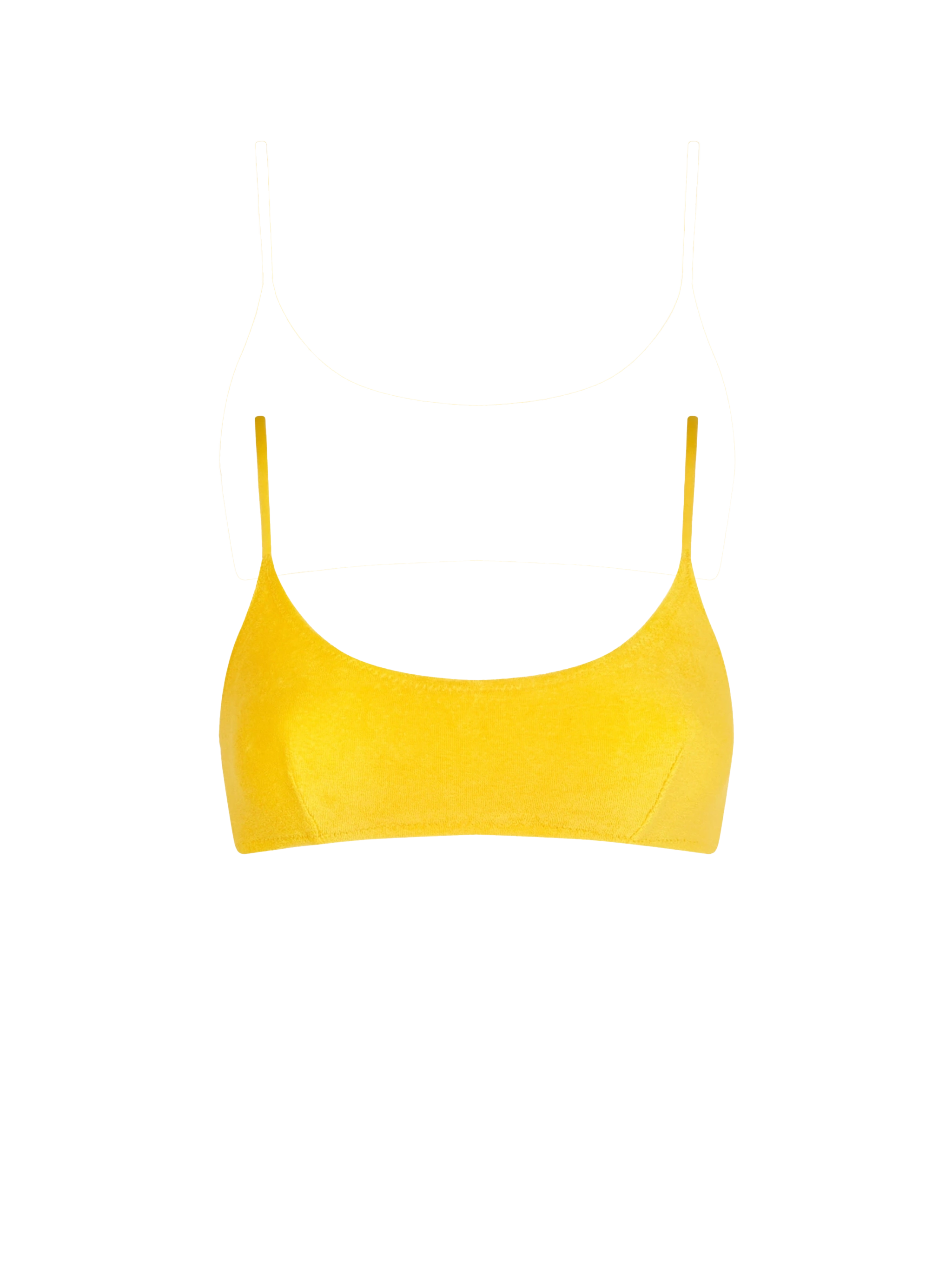mc2-saint-barth-top-bikini-judy-in-tessuto-effetto-spugna-giallo-tinta-unita image 1