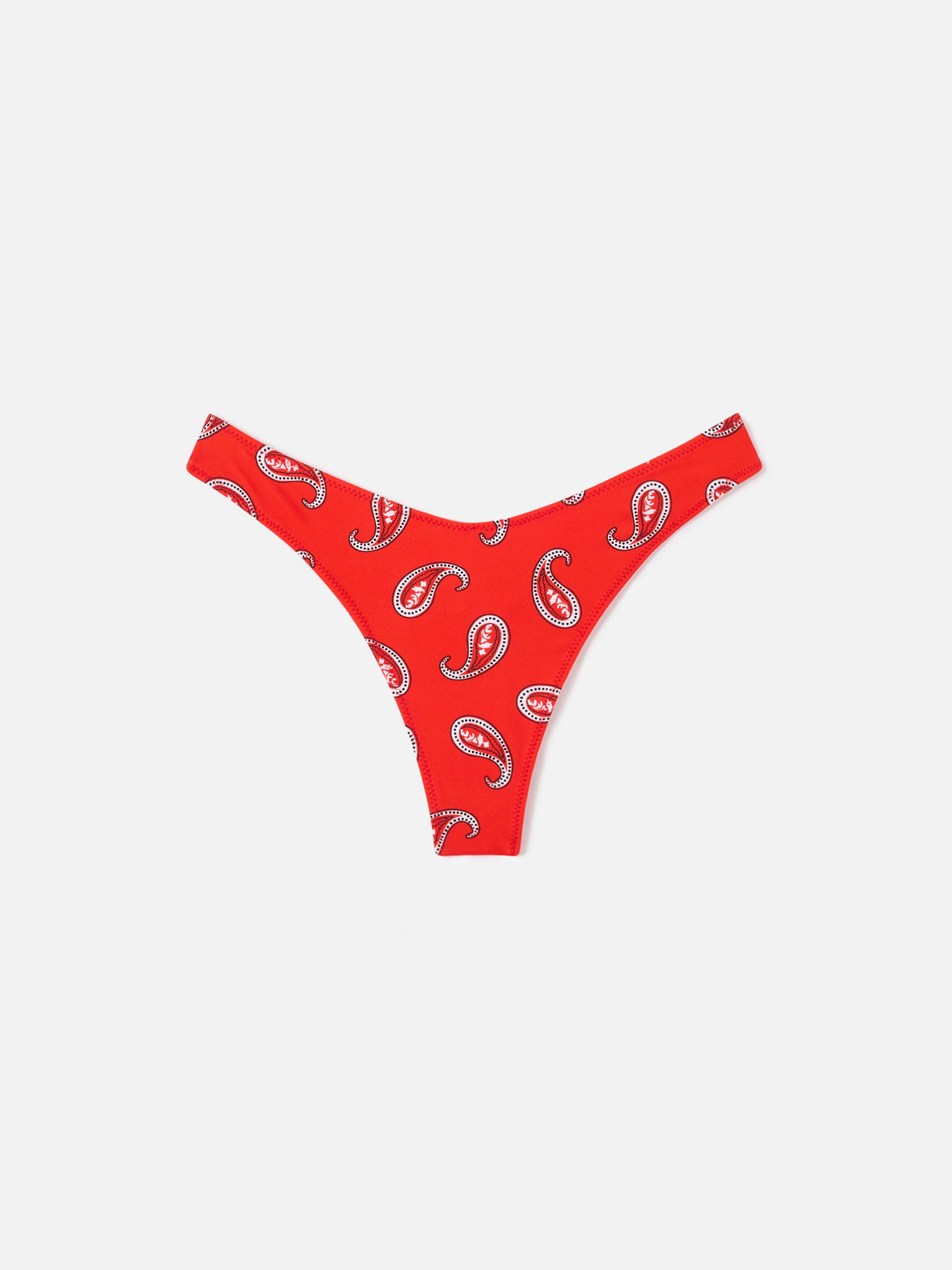 mc2-saint-barth-naomi-slip-mare-donna-cheeky-rosso-paisley image 1