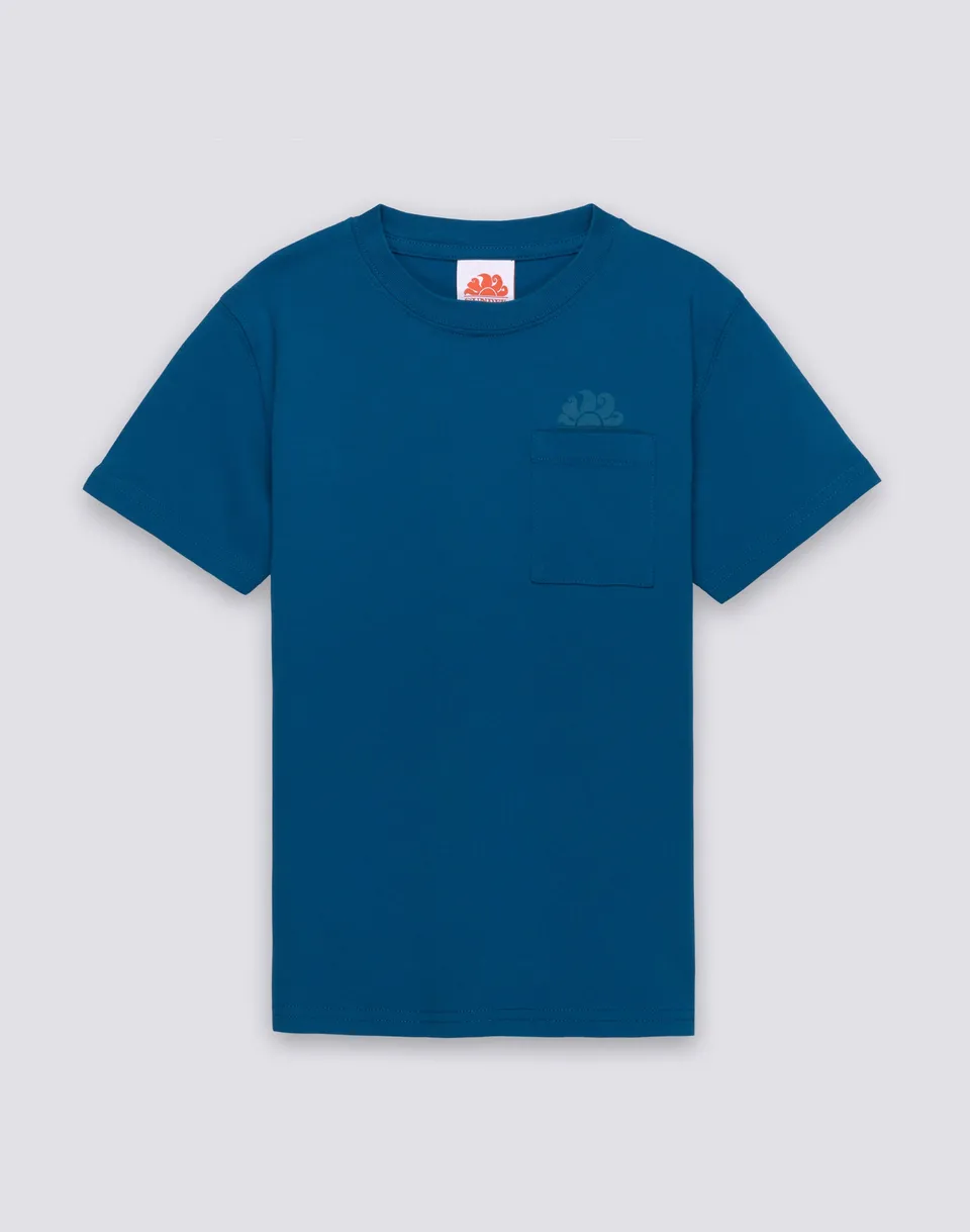 sundek-t-shirt-bambino-manica-corta-con-tasca-e-logo image 1