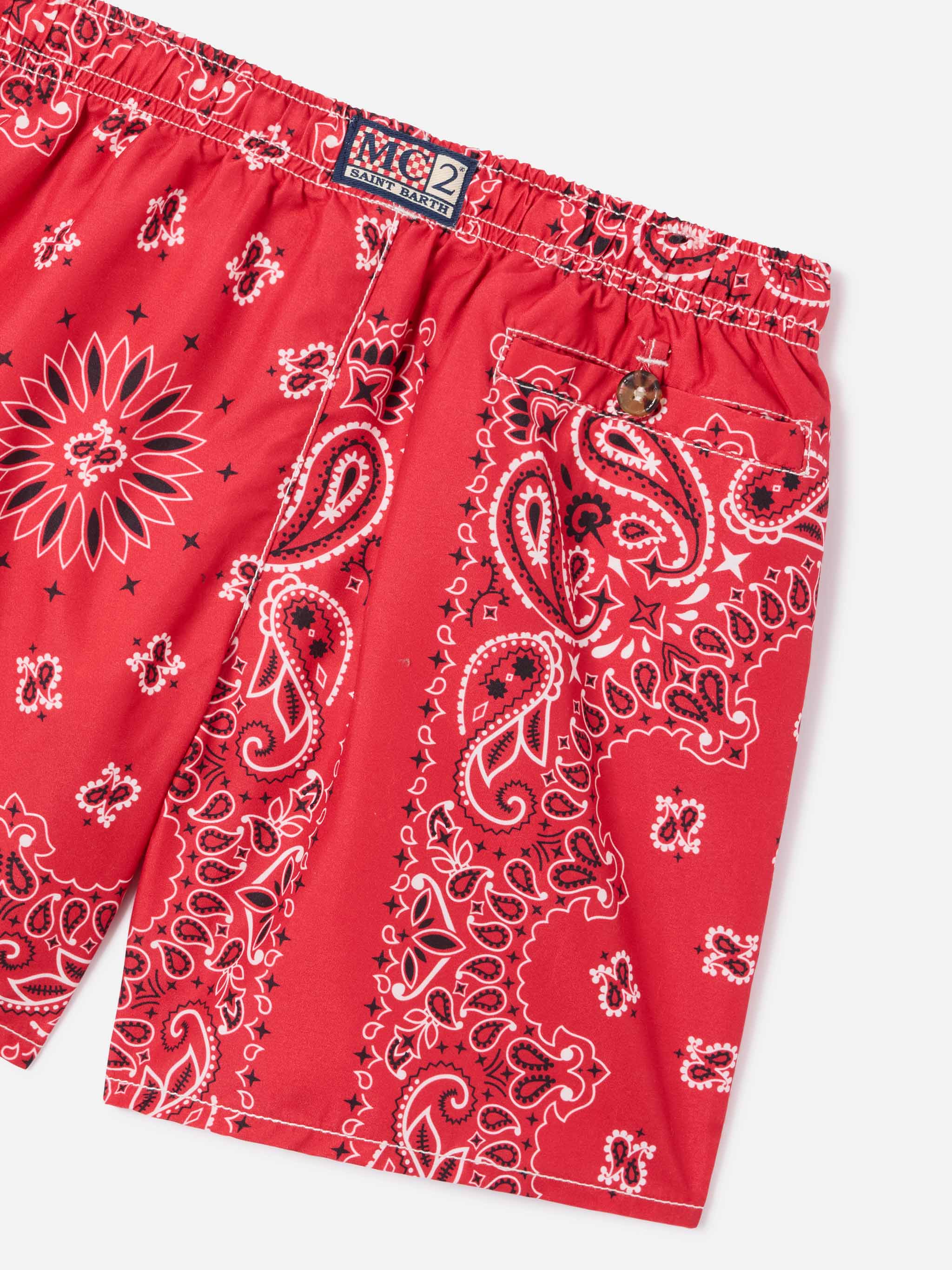mc2-saint-barth-costume-da-bagno-bambino-stampa-bandana-rossa image 3