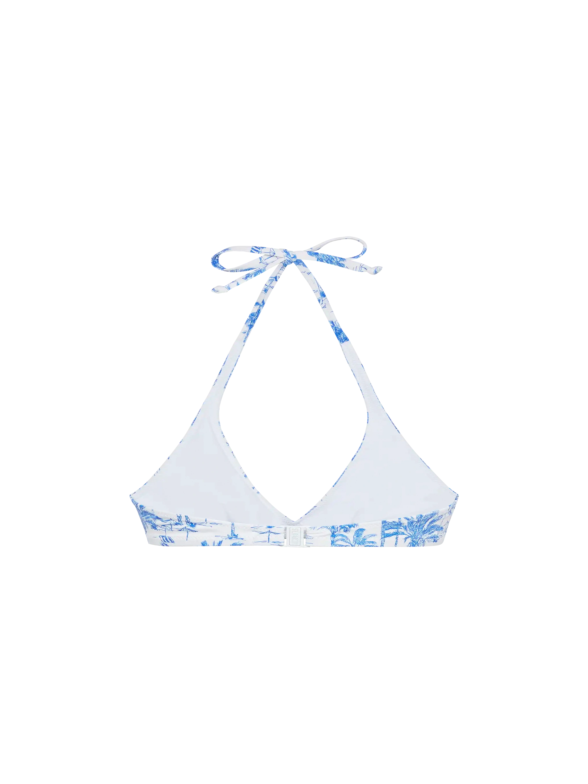 mc2-saint-barth-gaia-top-bralette-triangolo-toile-de-jouy-off-white-e-bluette image 2