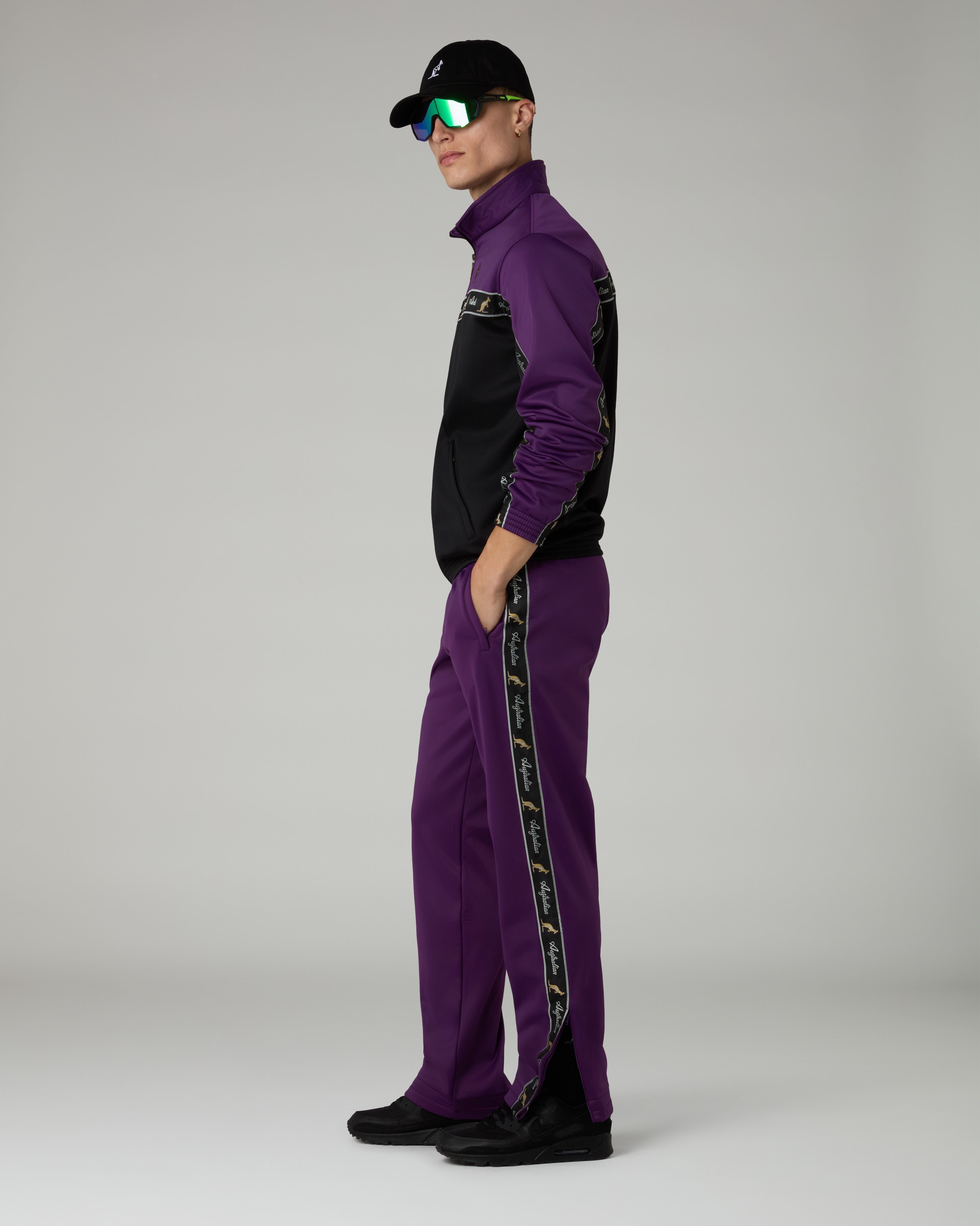 australian-duo-track-jacket-giacca-in-acetato-viola-ss26 image 2