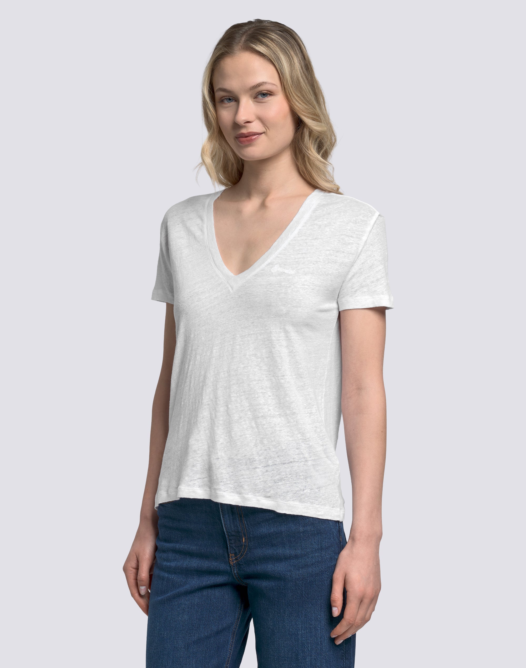 sundek-t-shirt-donna-a-mezze-maniche-in-lino-2 image 4