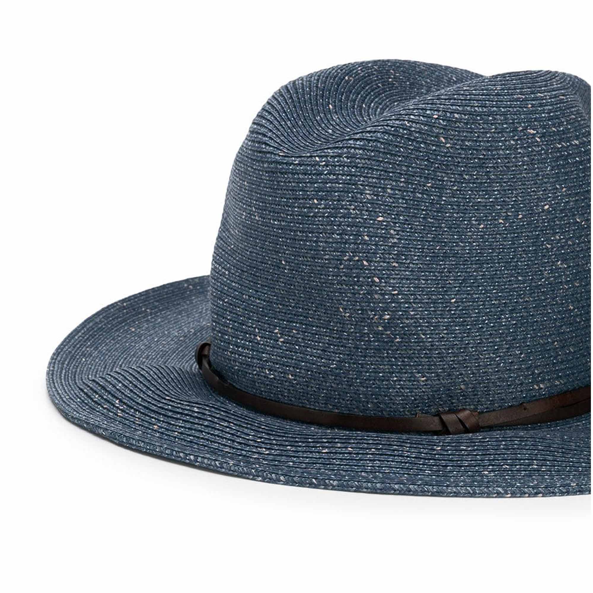 mc2-saint-barth-cappello-unisex-in-fibra-di-carta-blu-jeans-stile-cowboy image 2
