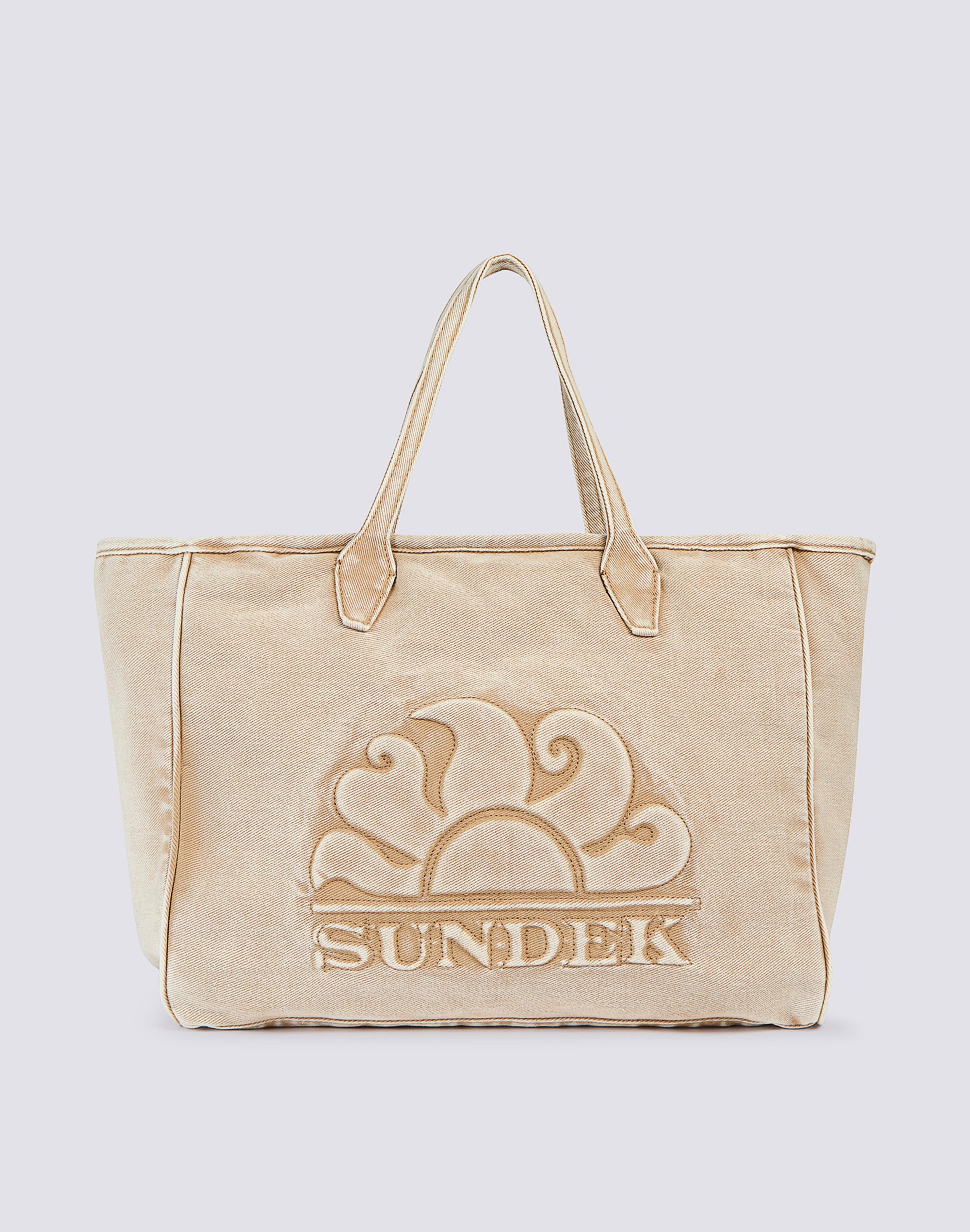 sundek-roberts-tote-bag-regular-donna-in-cotone-canvas-tinto-capo image 1