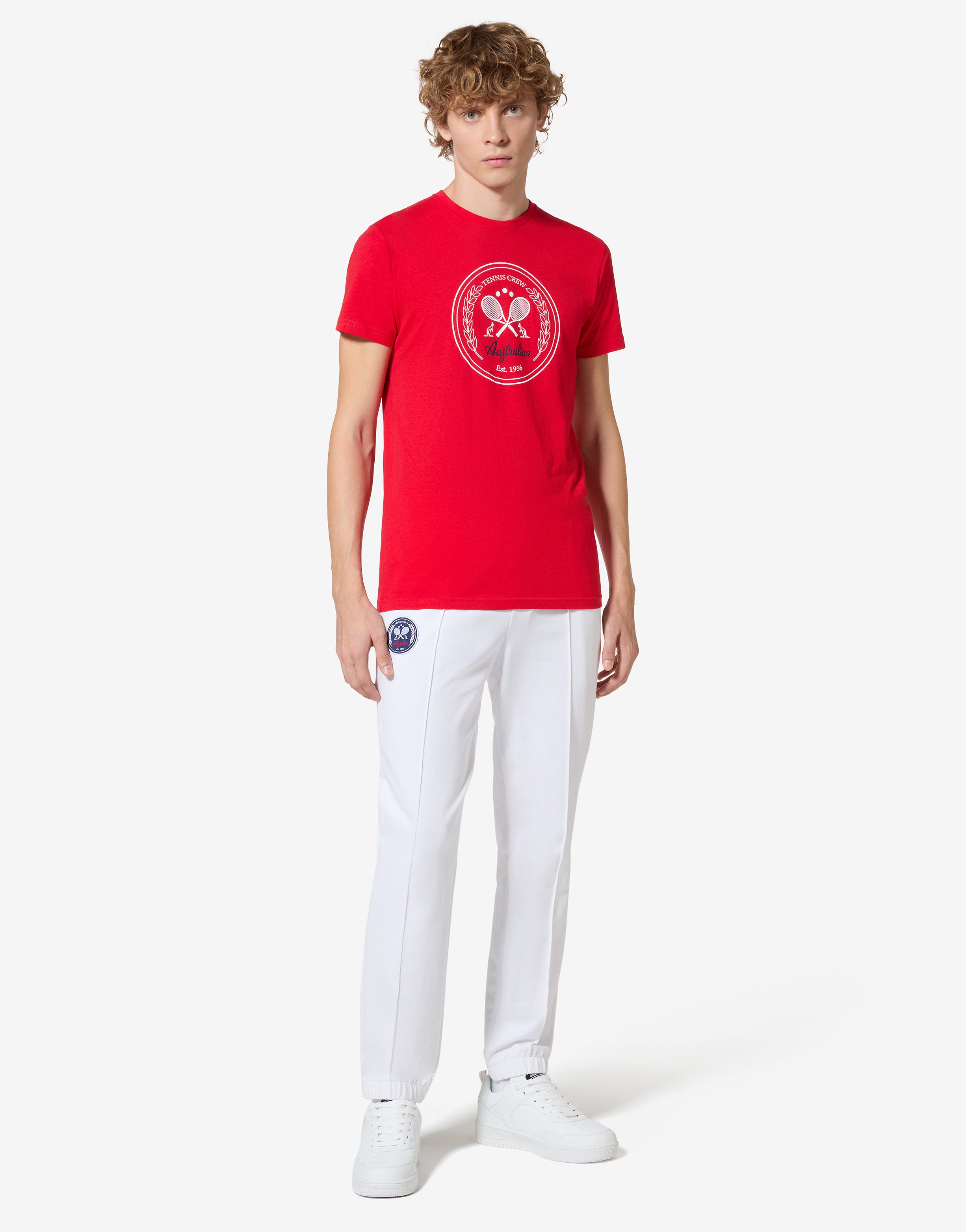 australian-tennis-crew-t-shirt-t-shirt-in-cotone-stampa-petto image 2
