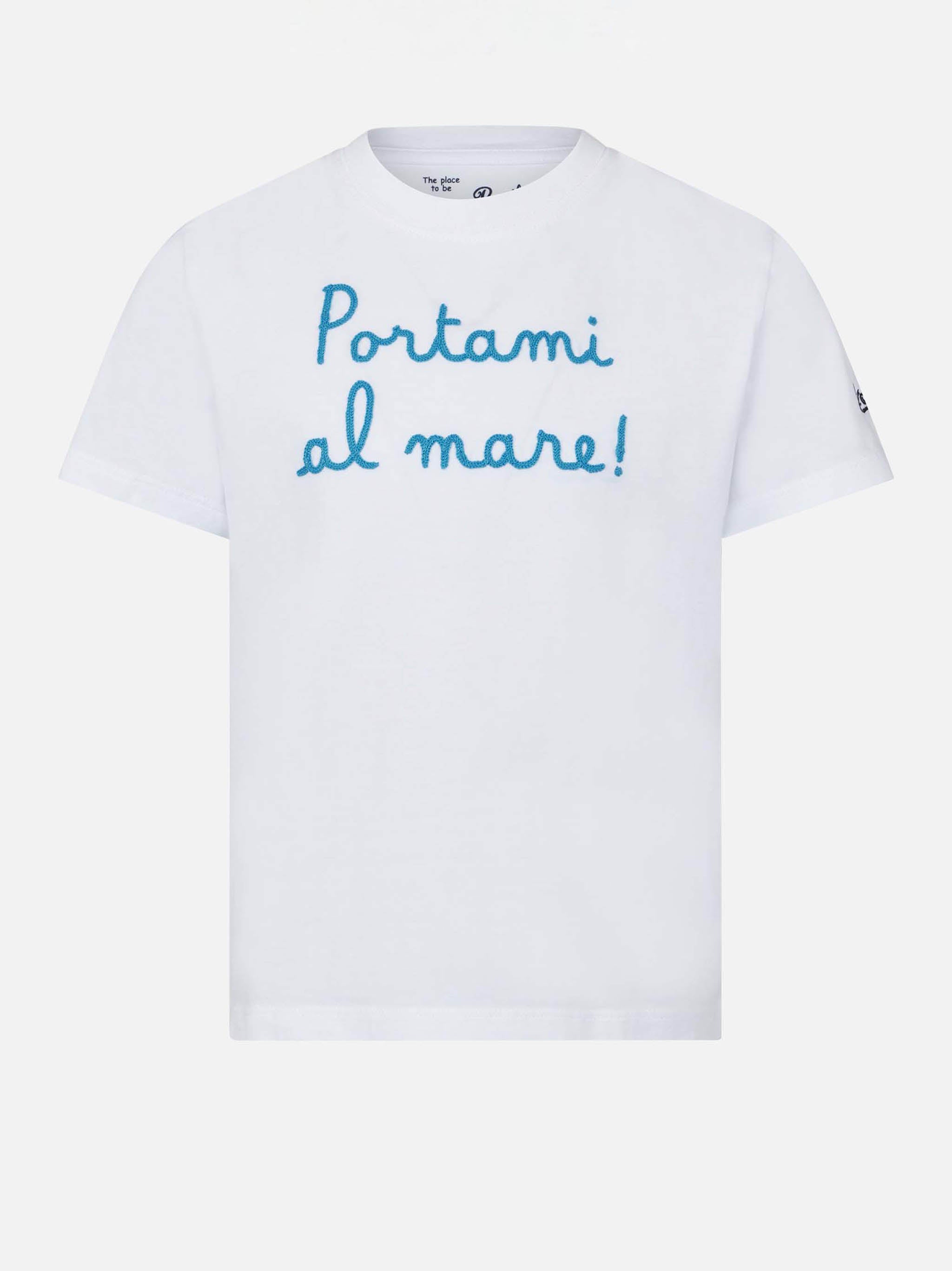 mc2-saint-barth-jean-t-shirt-bambina-bianca-portami-al-mare image 1