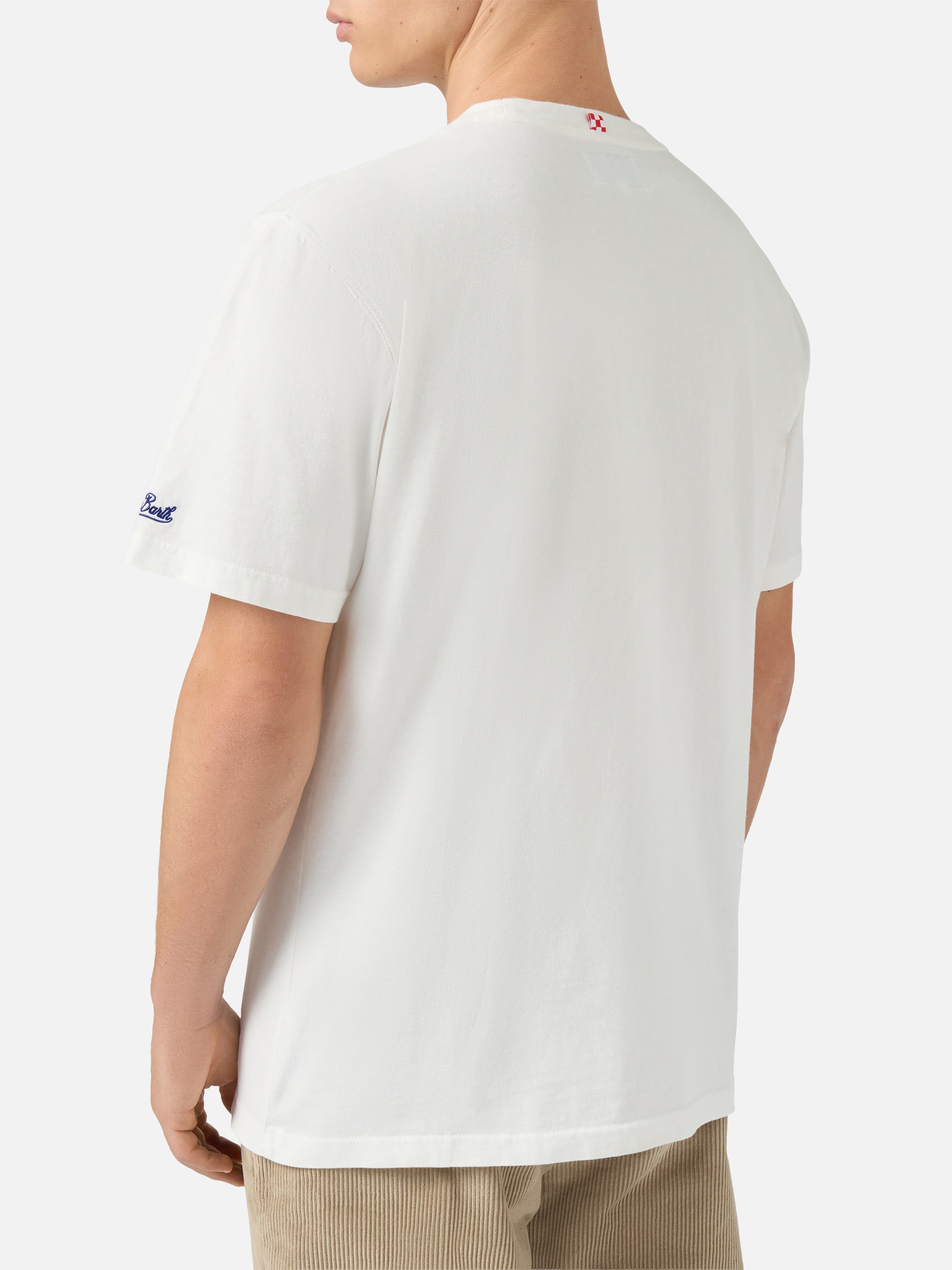 mc2-saint-barth-t-shirt-arnott-warm-bianca-in-cotone-invernale-ricamo-apr-s-ski image 3