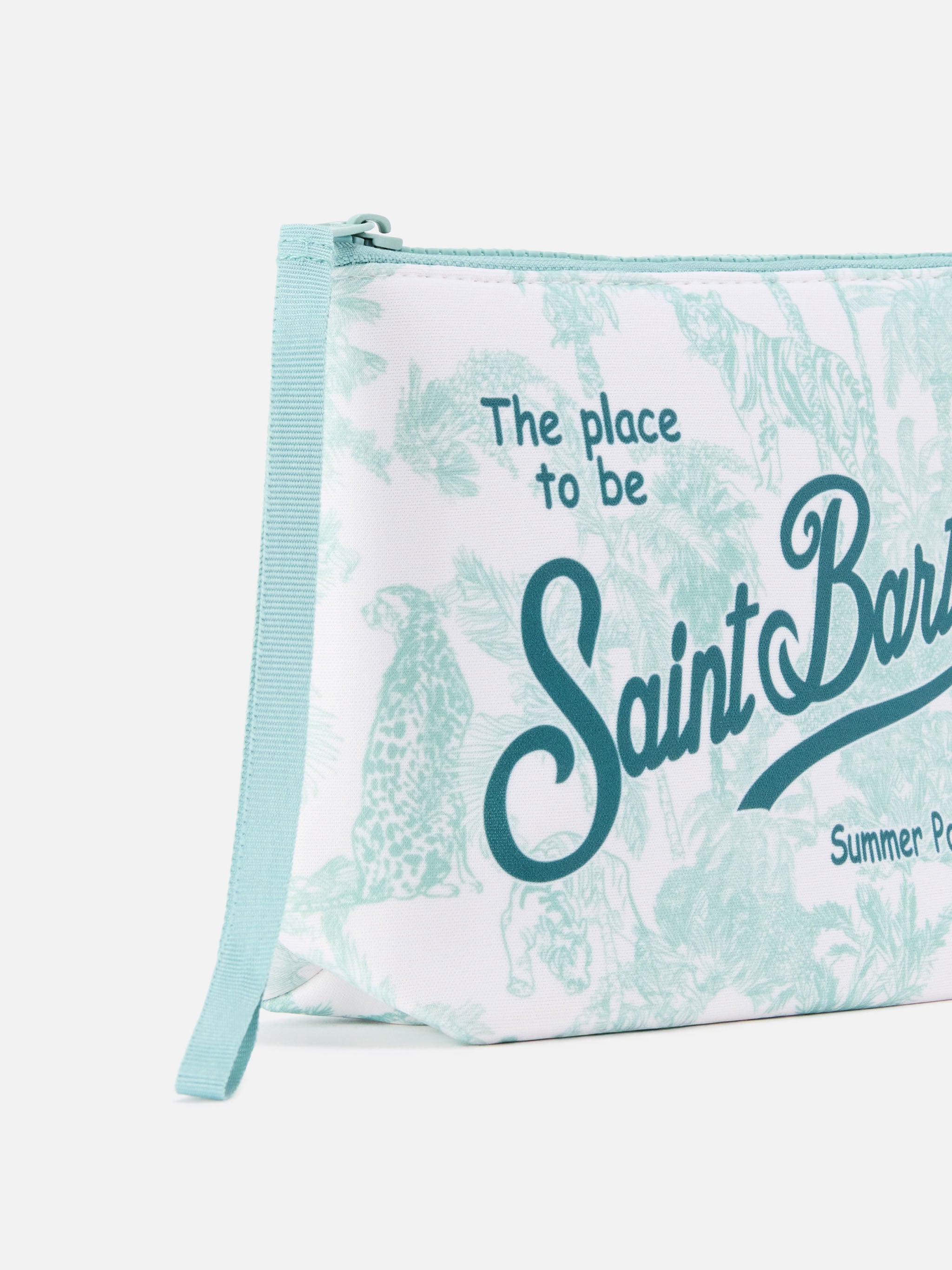 mc2-saint-barth-aline-pochette-scuba-toile-de-jouy-verde image 2