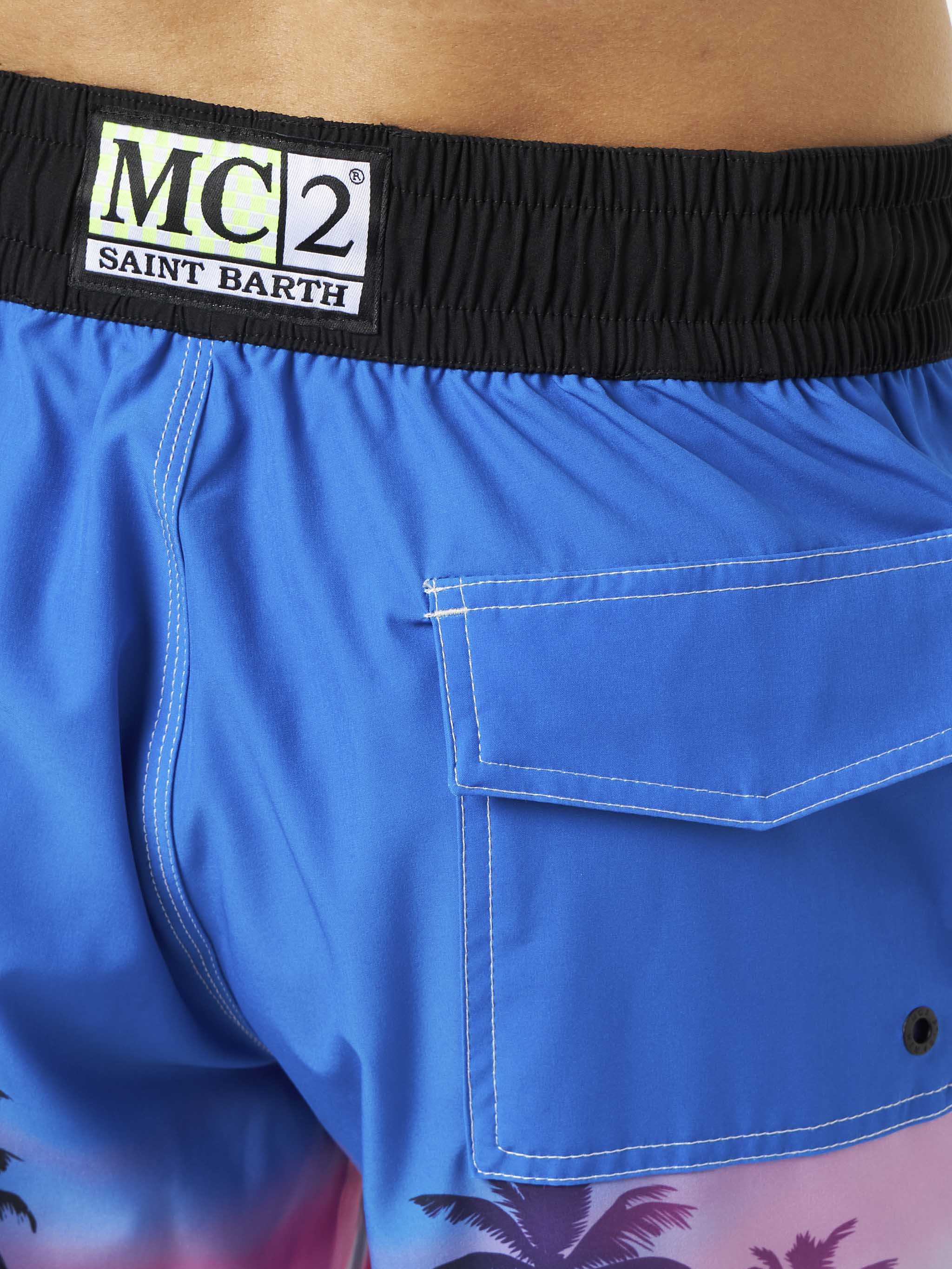 mc2-saint-barth-comfort-surf-costume-mare-uomo-palme-fluo-media-lunghezza image 4